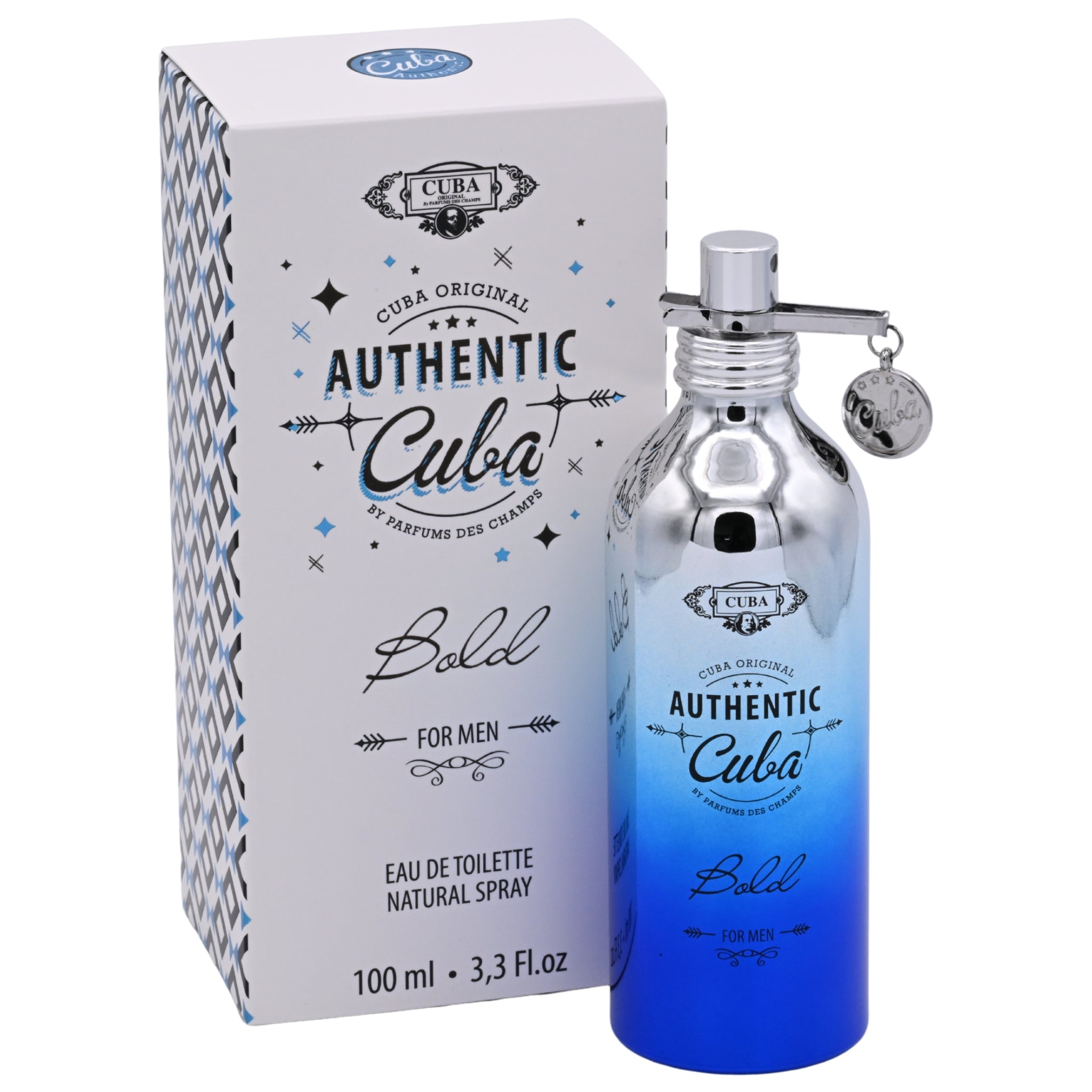 Cuba Authentic Bold Eau de Toilette (EDT) Spray for Men, 3.3 oz