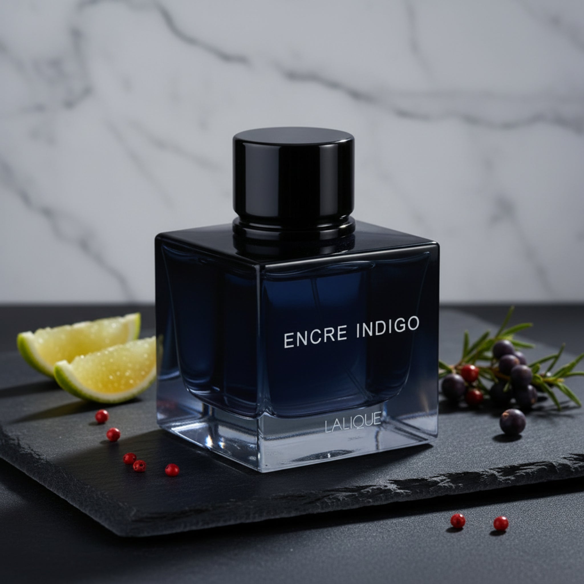 Lalique Encre Indigo Eau de Parfum Spray for Men 3.4 oz (100 ml)