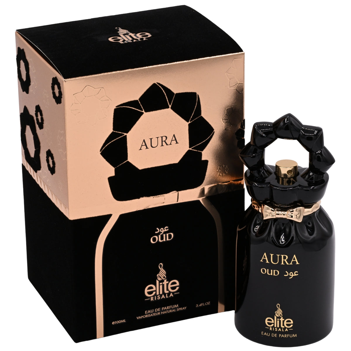 Risala Elite Aura Oud EDP Unisex Spray 3.4 oz 100ml, New Box