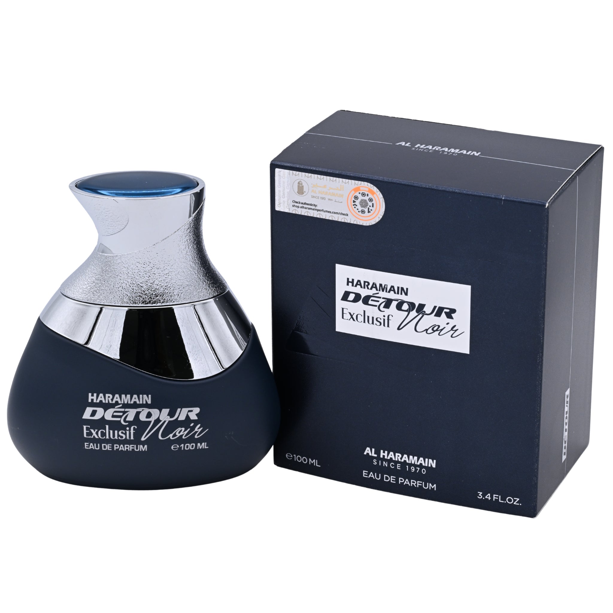 Al Haramain Detour Noir Exclusif Eau de Parfum (EDP) Spray Unisex 3.4 oz New Retail Box