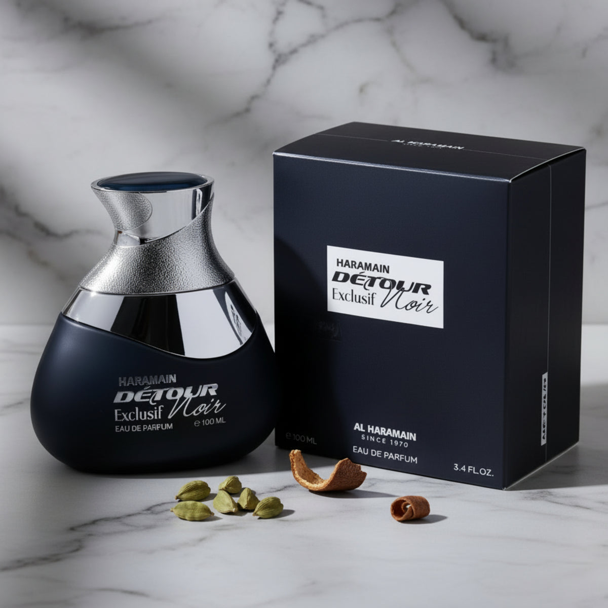 Al Haramain Detour Noir Exclusif Eau de Parfum (EDP) Spray Unisex 3.4 oz New Retail Box