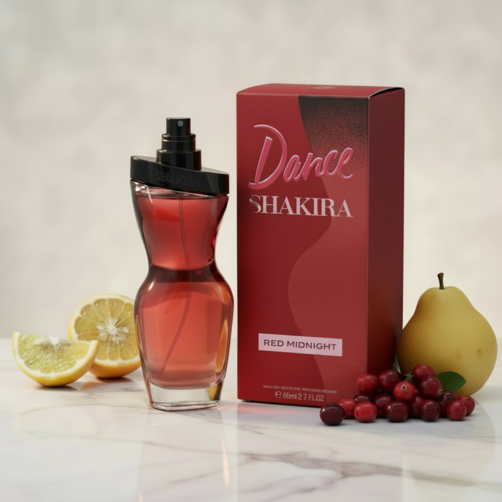 Shakira Dance Red Midnight Eau de Toilette Spray for Women 2.7 oz (80 ml) - New Retail Box