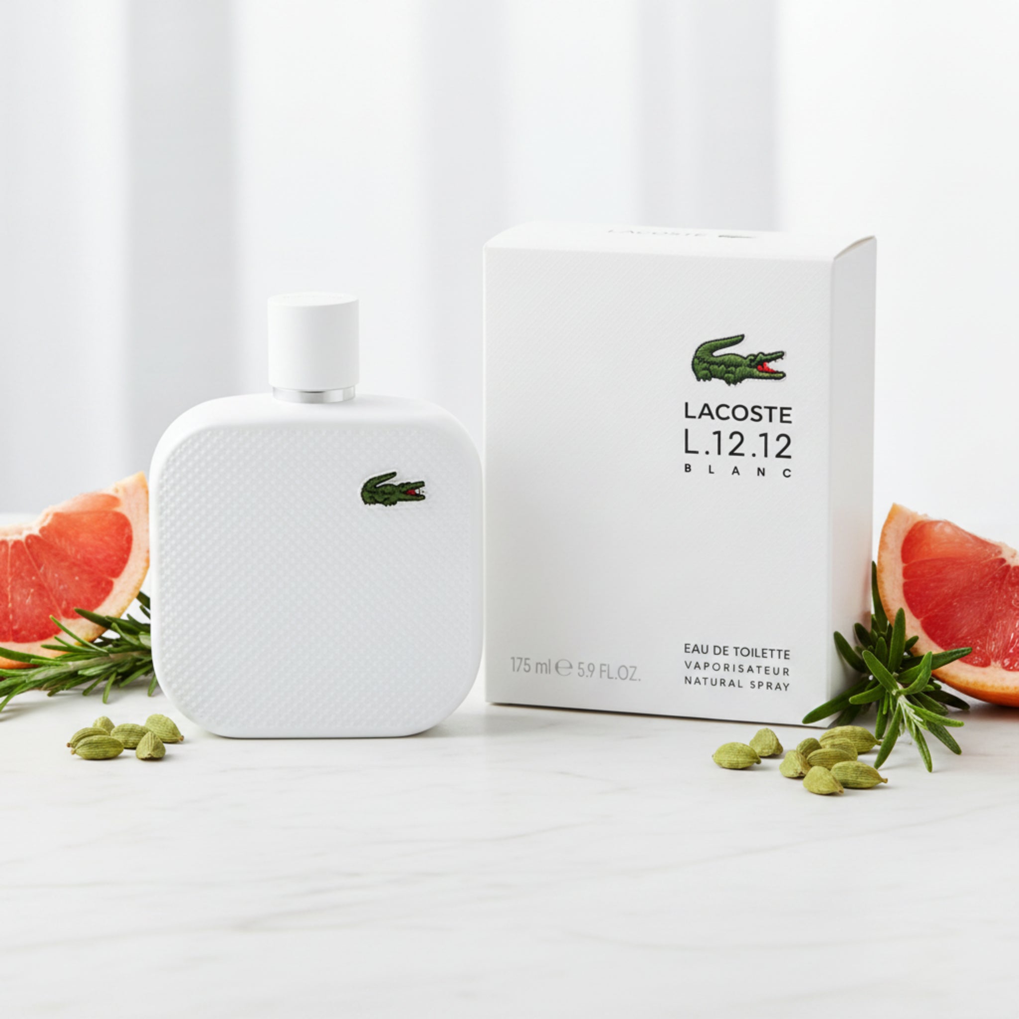 Lacoste L.12.12 Blanc by Lacoste cologne for men EDT 5.9 oz New in Box