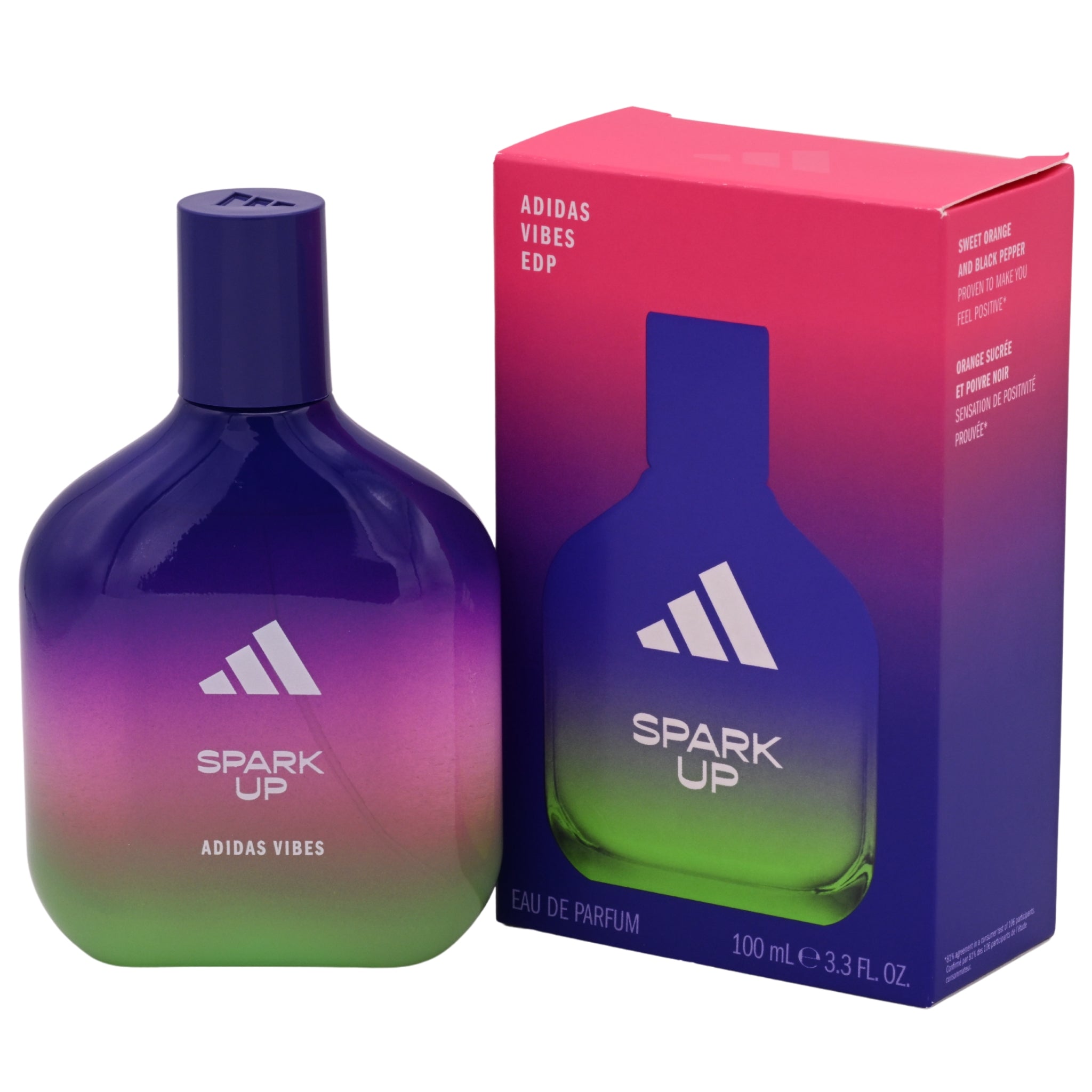 Adidas Vibes Spark Up Eau de Parfum Spray Unisex 3.3 fl oz (100 ml) - Adidas