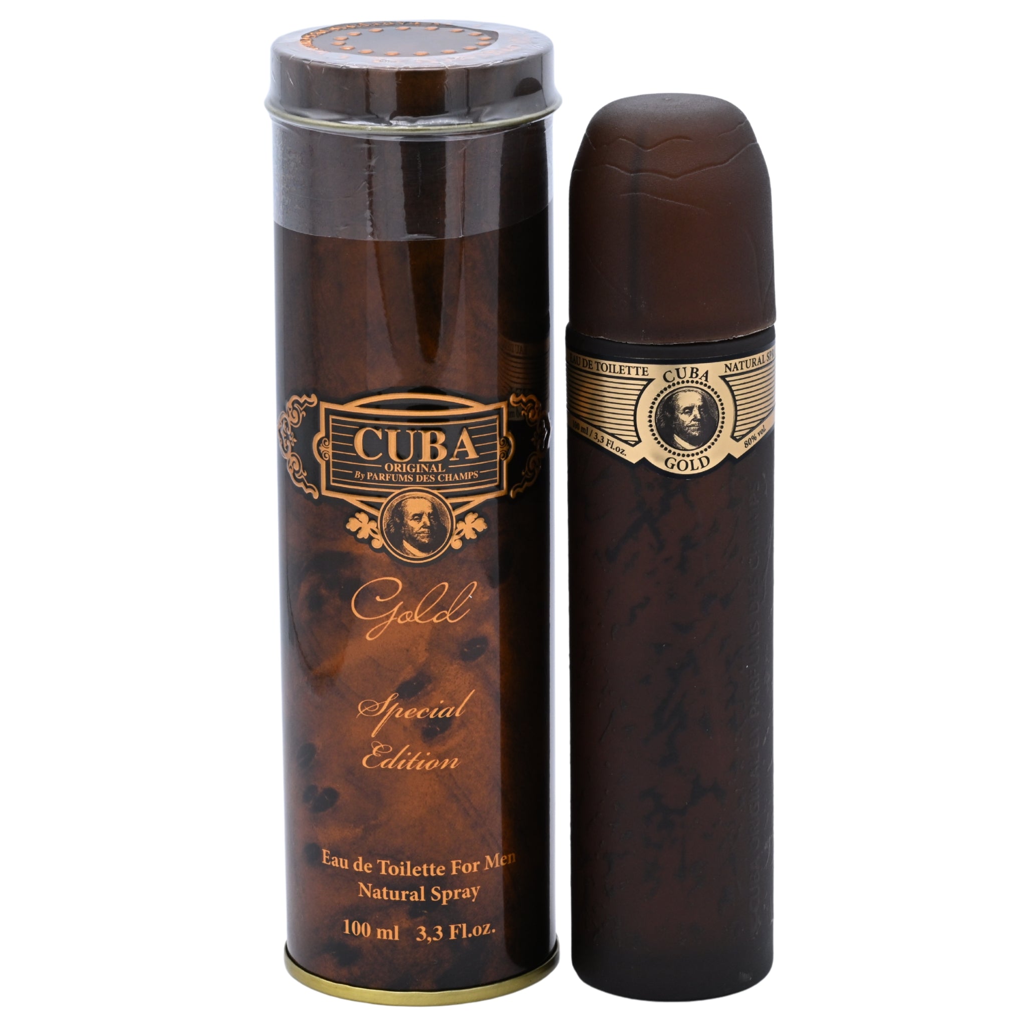 Cuba Gold Special Edition Eau de Toilette Spray Cologne for Men 3.33 oz (100 ml) by Cuba