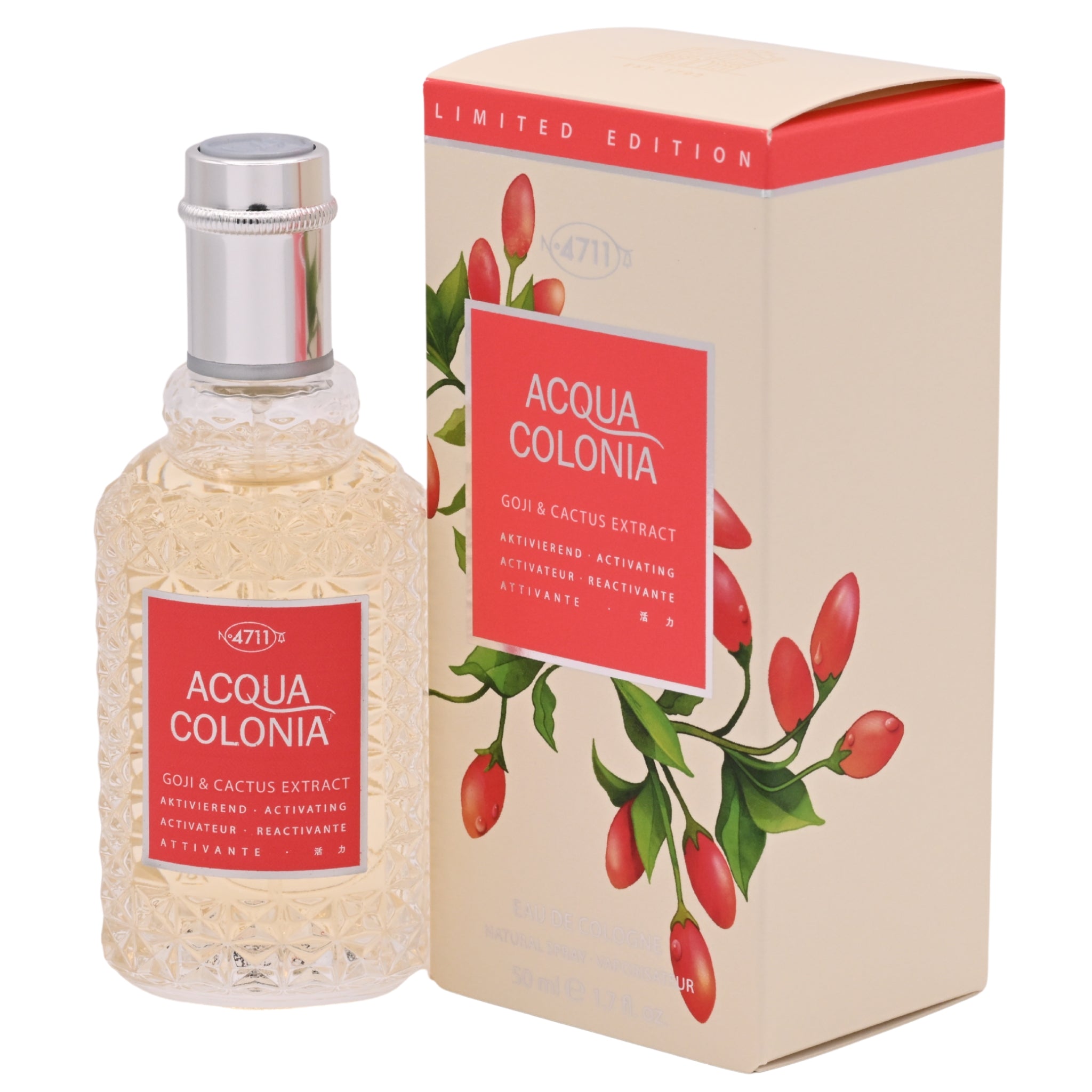 Maurer & Wirtz 4711 Acqua Colonia Goji & Cactus Extract Eau de Cologne Unisex 1.7 oz Spray