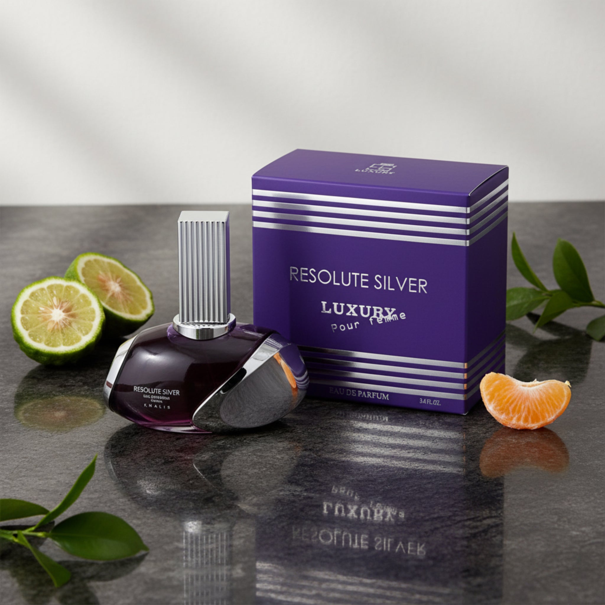 Khalis Resolute Silver Luxury Collection EDP Spray Women 3.4 oz 100ml
