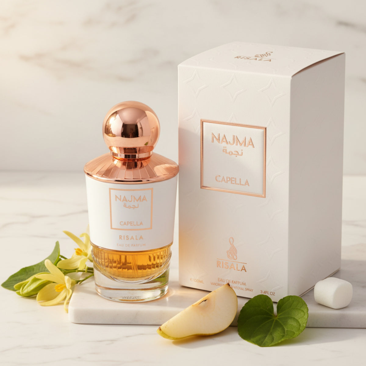 Risala Najma Capella Eau de Parfum Spray Unisex 3.4 oz (100 ml) New Retail Box