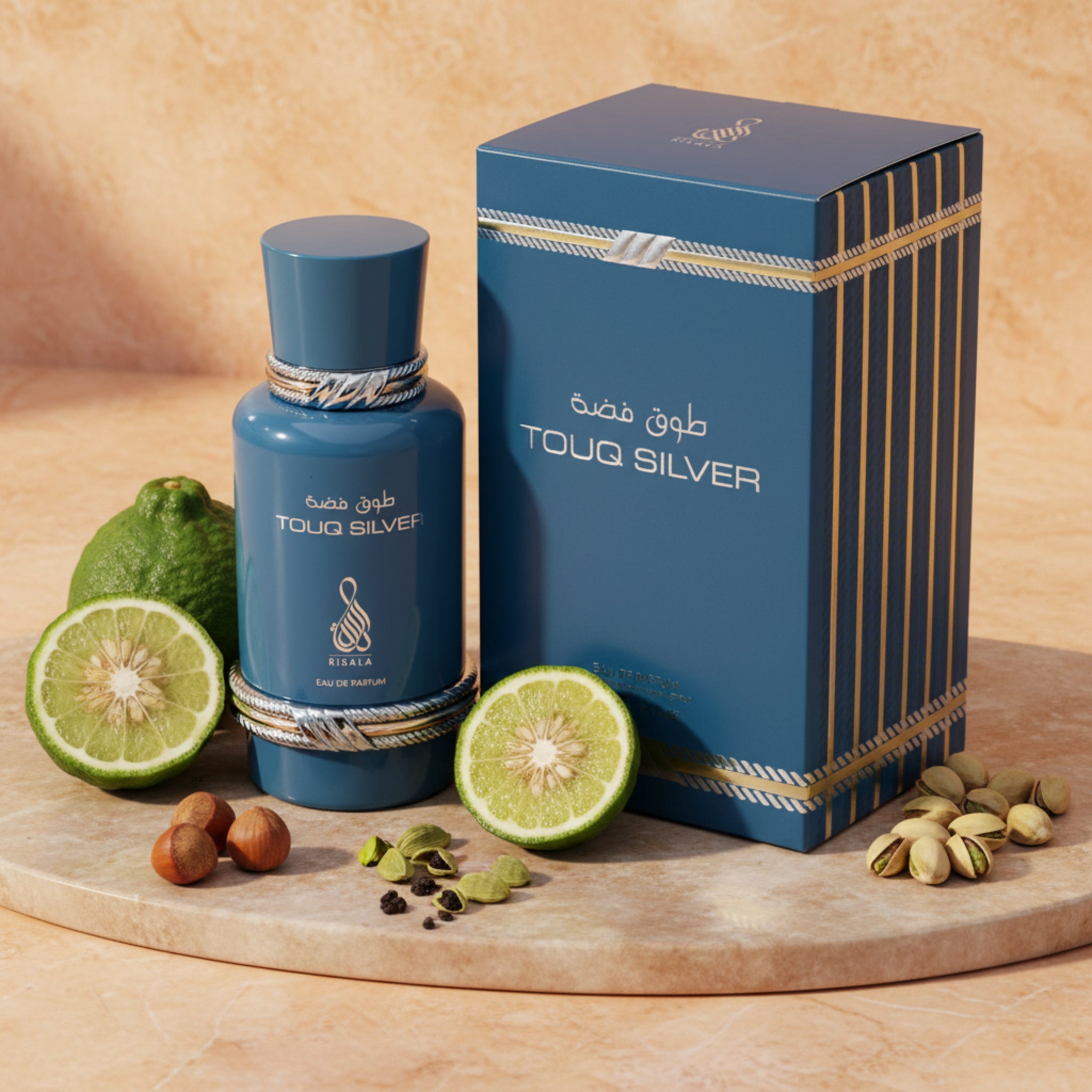 Risala Touq Silver EDP Unisex Spray 3.4 oz 100ml New Box