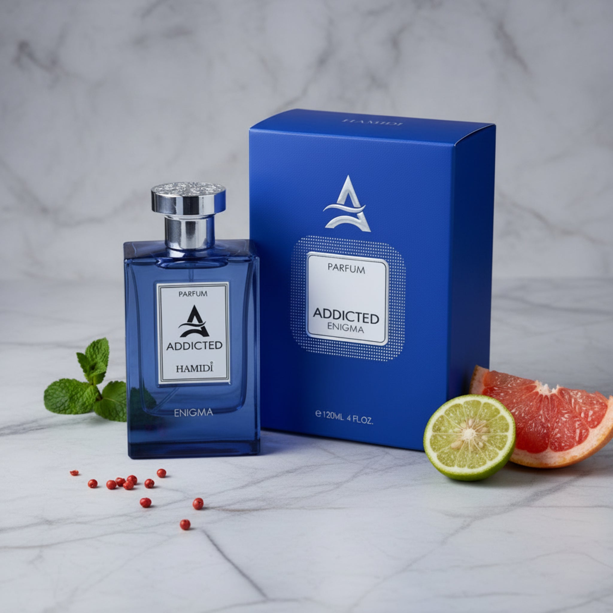 Hamidi Addicted Enigma Eau de Parfum Spray for Men 4 oz New Retail Box