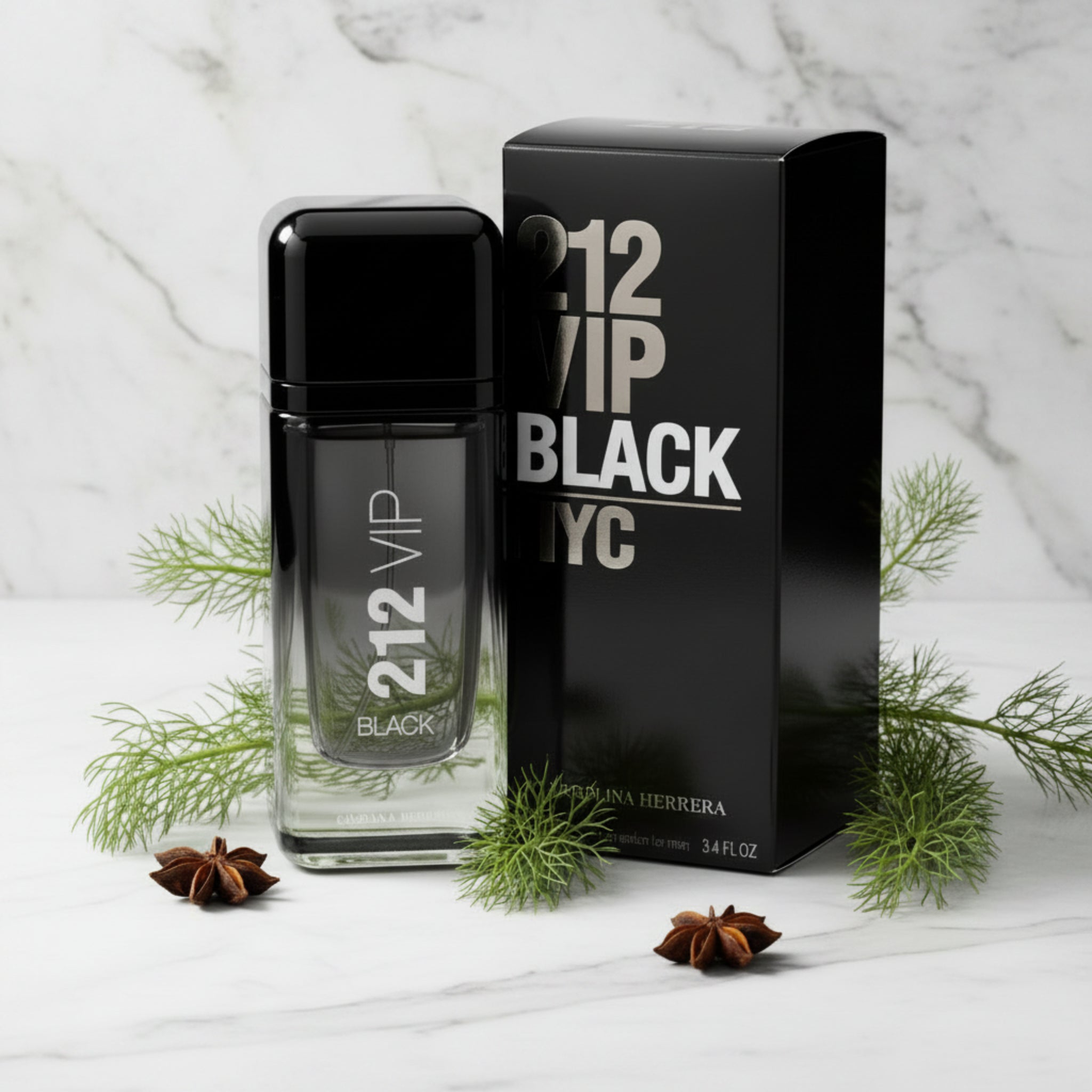 212 VIP Black by Carolina Herrera cologne for him EDP 3.3 / 3.4 oz New in Box