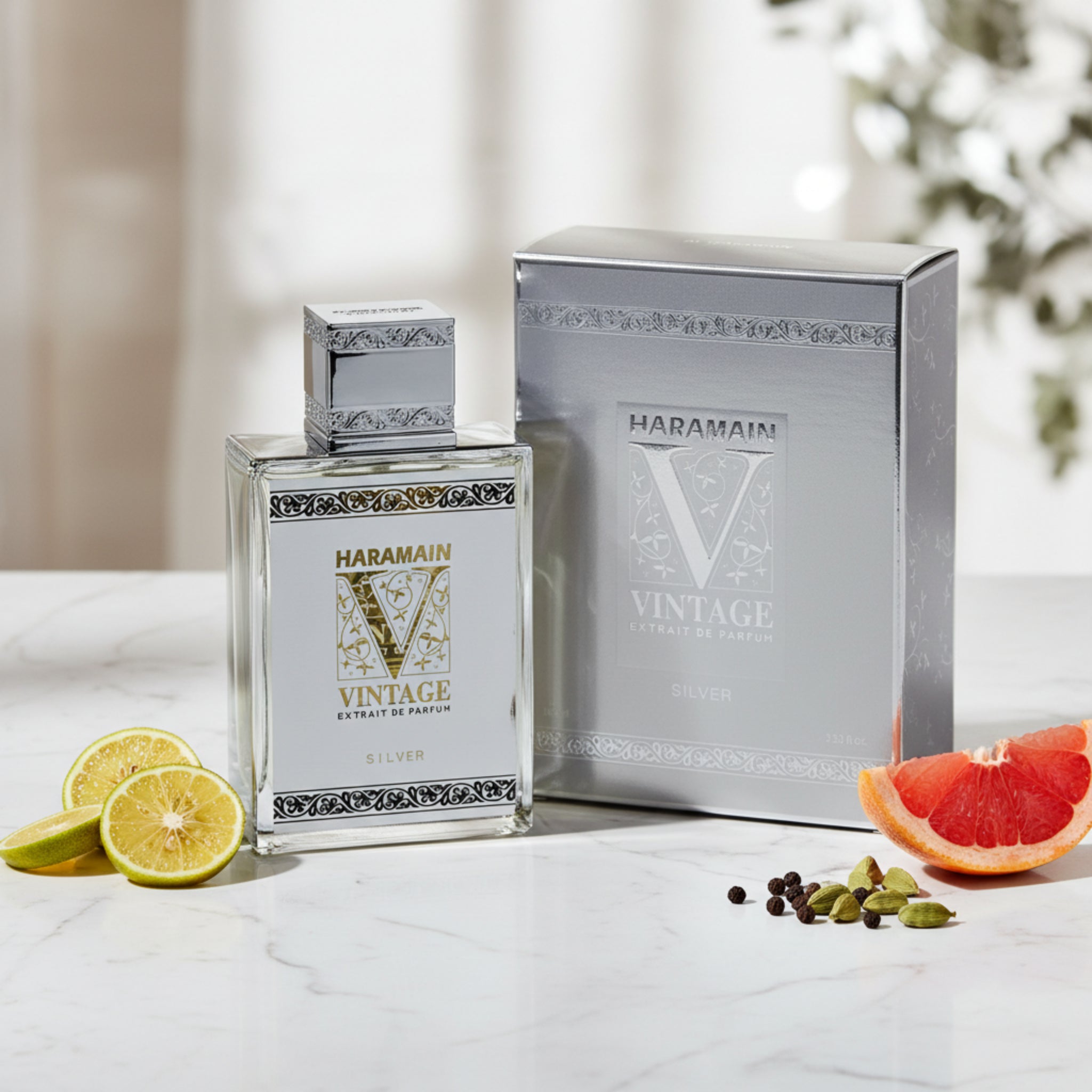 Al Haramain Vintage Silver Extrait de Parfum Spray Unisex 3.4 oz / 100 ml New Retail Box
