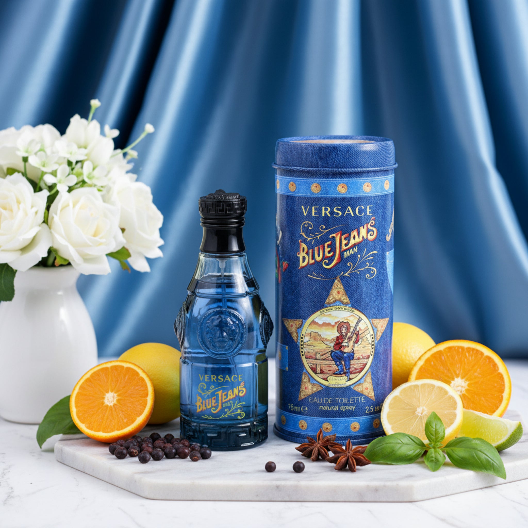 Blue Jeans by Versus Gianni Versace 2.5 oz EDT Cologne for Men New IN CAN