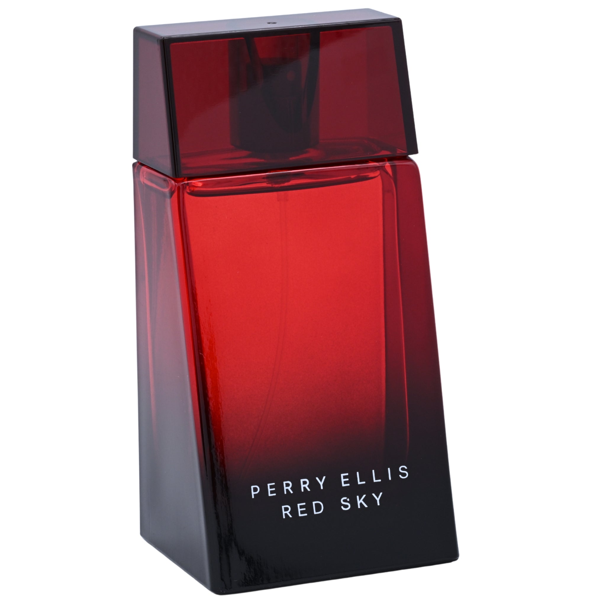 Perry Ellis Red Sky perfume bottle on a white background