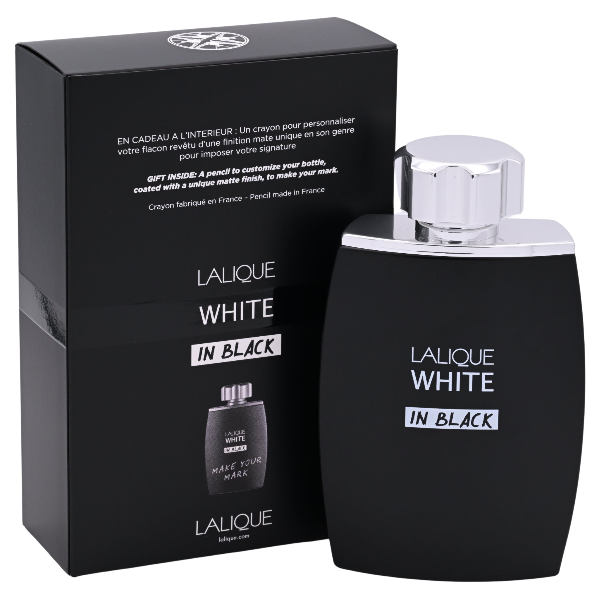 Lalique White In Black by Lalique cologne for men EDP 4.2 oz New In Box