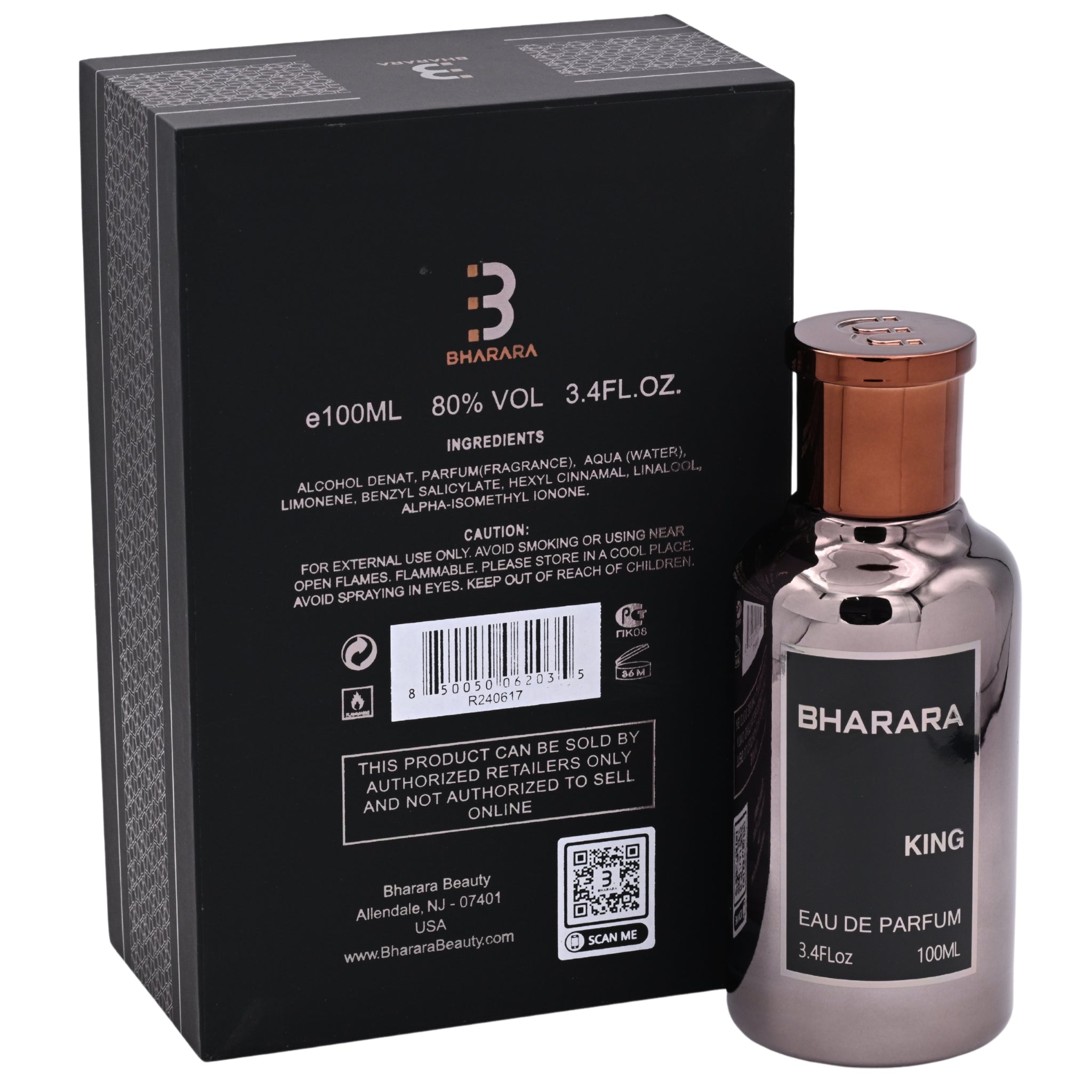 King by Bharara cologne for men EDP 3.3 / 3.4 oz New In Box