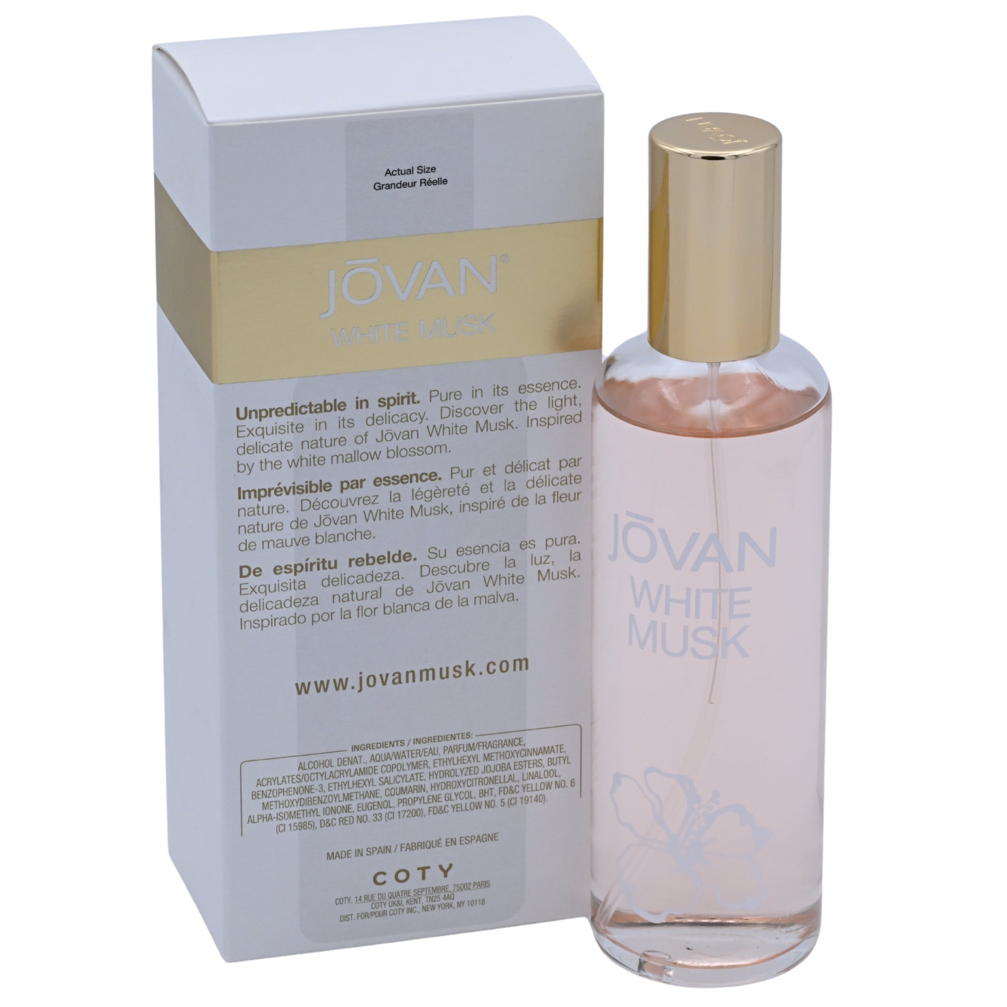 JOVAN WHITE MUSK by COTY Perfume 3.25 oz New in Box