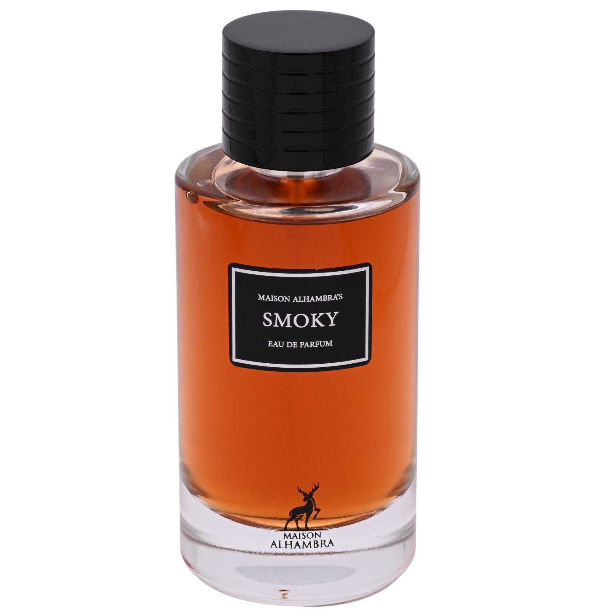 Perfume bottle labeled 'Smoky' by Maison Armand on a white background