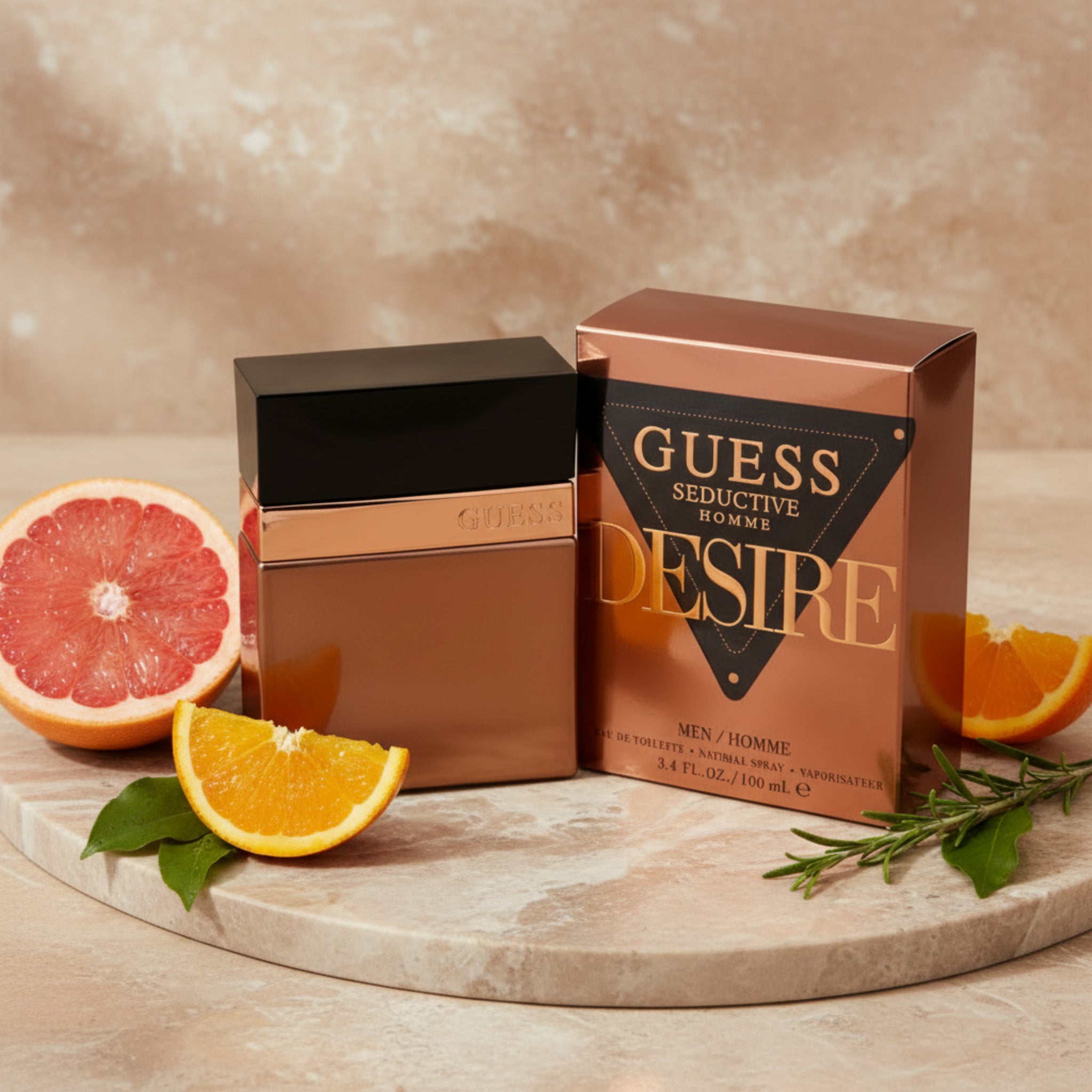 Guess Seductive Homme Desire perfume packaging on a white background