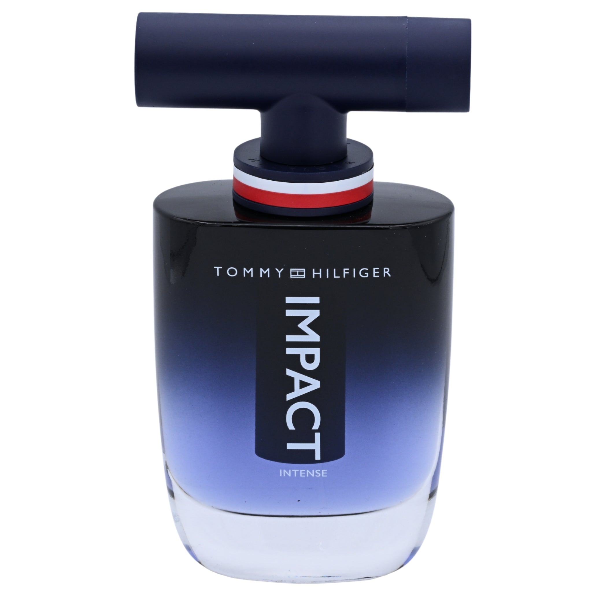 Tommy Hilfiger Impact Intense perfume bottle on a white background