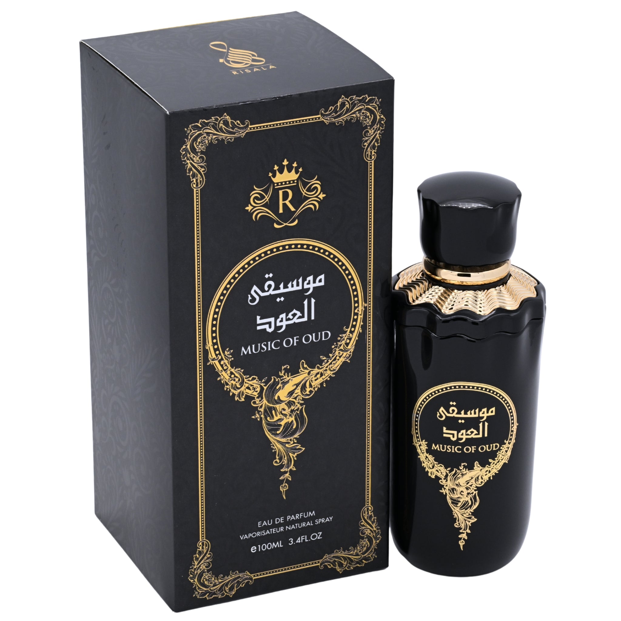 Risala Music of Oud Eau de Parfum Spray for Men 3.4 oz (100 ml) New Retail Box