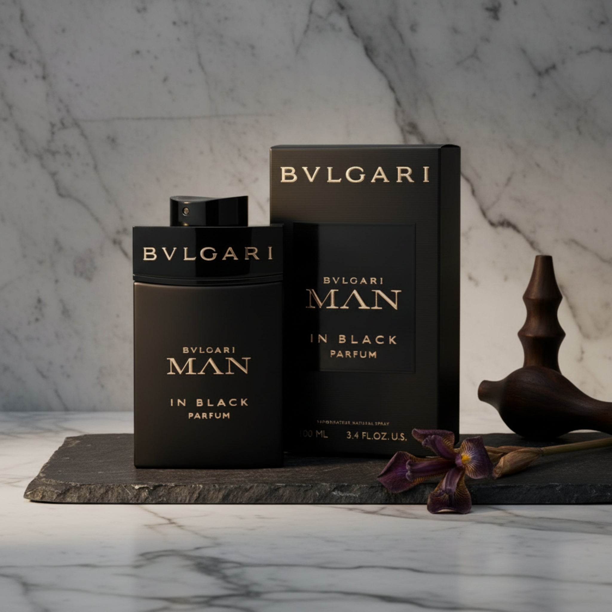 Bvlgari Man In Black Parfum Spray for Men, 3.4 oz (100 ml) New in Retail Box