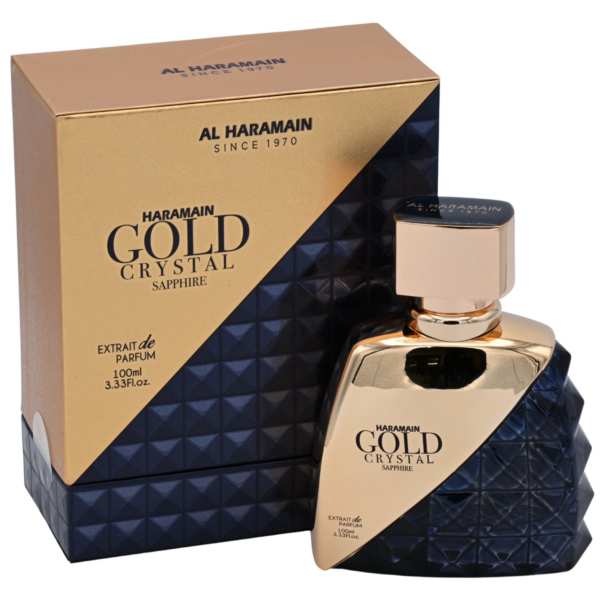 Al Haramain Gold Crystal Sapphire Eau de Parfum (EDP) Unisex Spray 3.3 oz