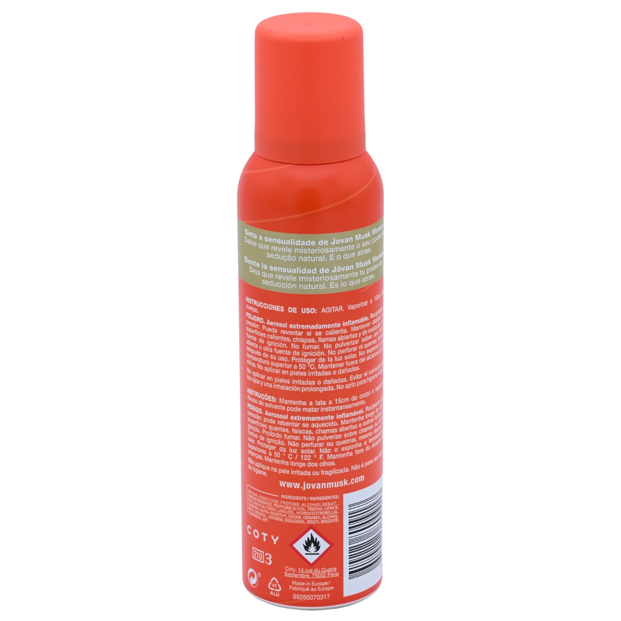 Jovan Musk Deodorant Spray for Women 5.0 oz by Jovan