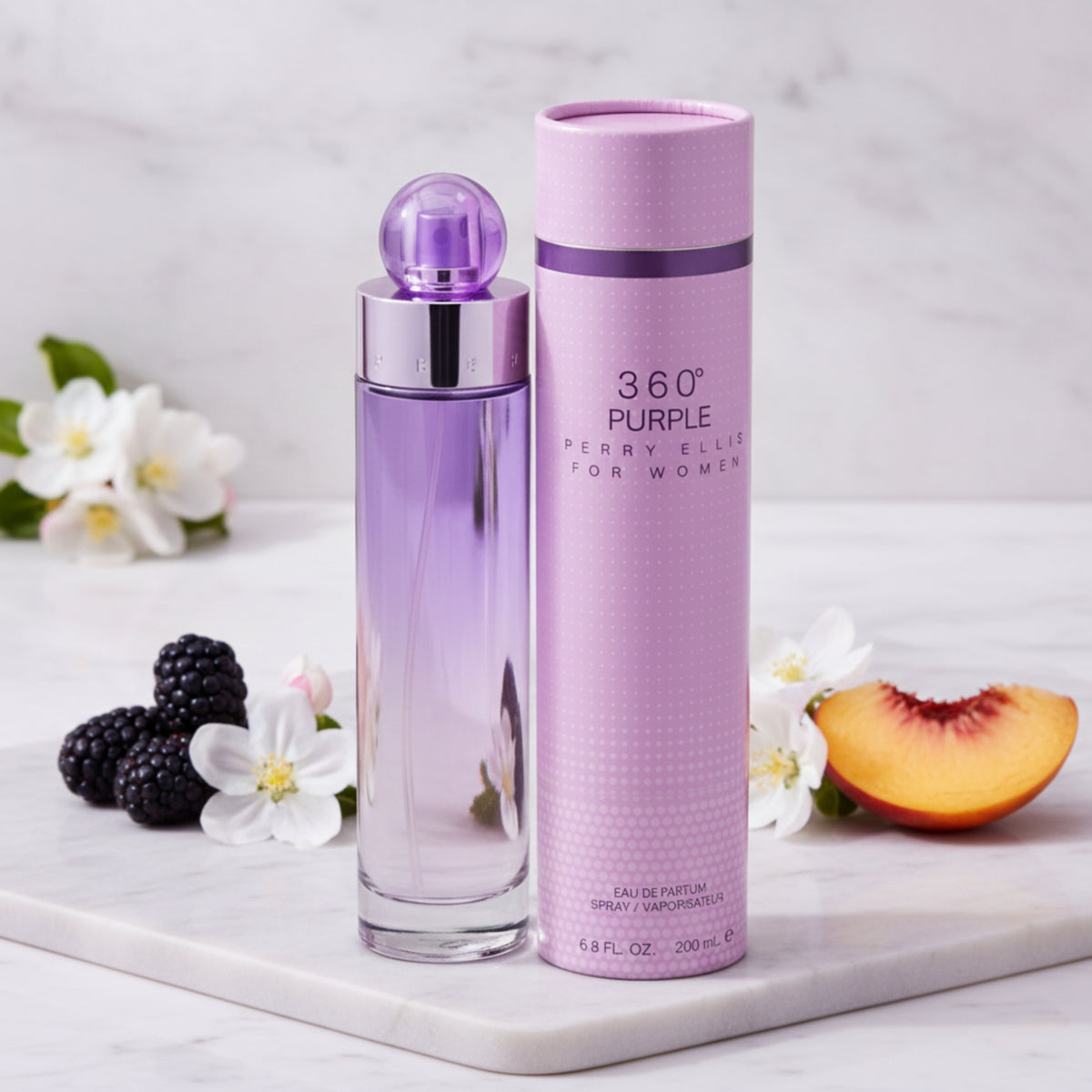 360 PURPLE by Perry Ellis 6.7 / 6.8 oz EDP Perfume For Women NEW IN BOX
