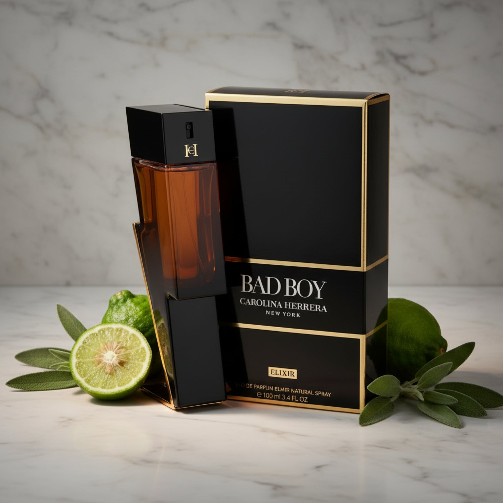 Carolina Herrera Bad Boy Elixir Eau de Parfum Spray for Men 3.4 oz (100 mL) - New Retail Box