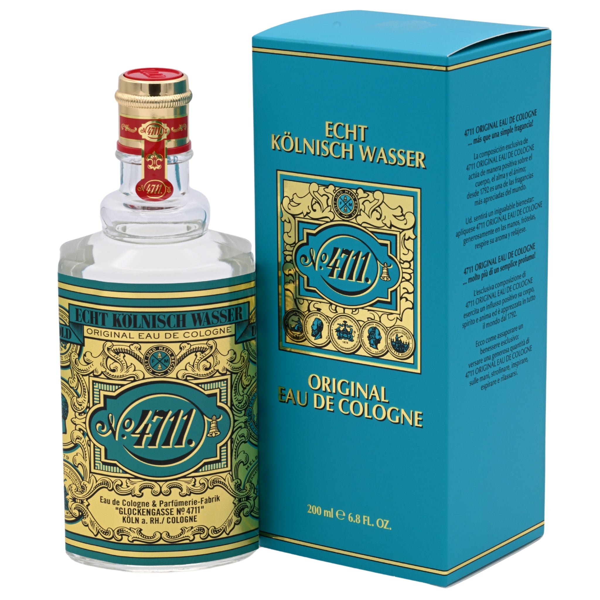 Maurer & Wirtz 4711 Original Eau de Cologne (EDC) Unisex 6.8 oz / 200 ml Splash - New Retail Box