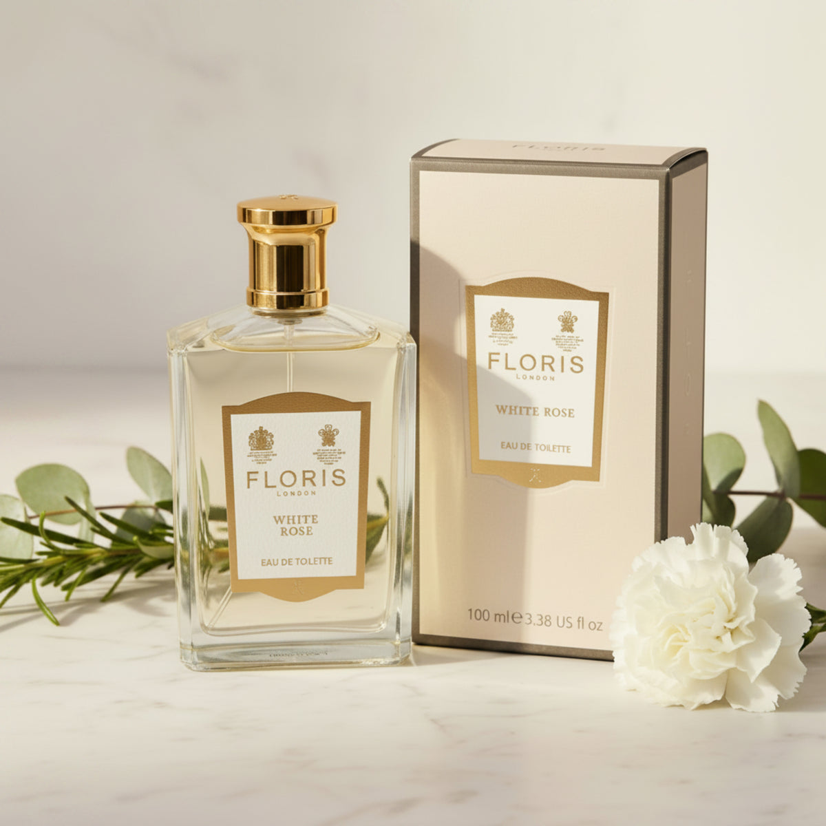 Floris White Rose Eau de Toilette Spray for Women 3.38 oz (New in Box)