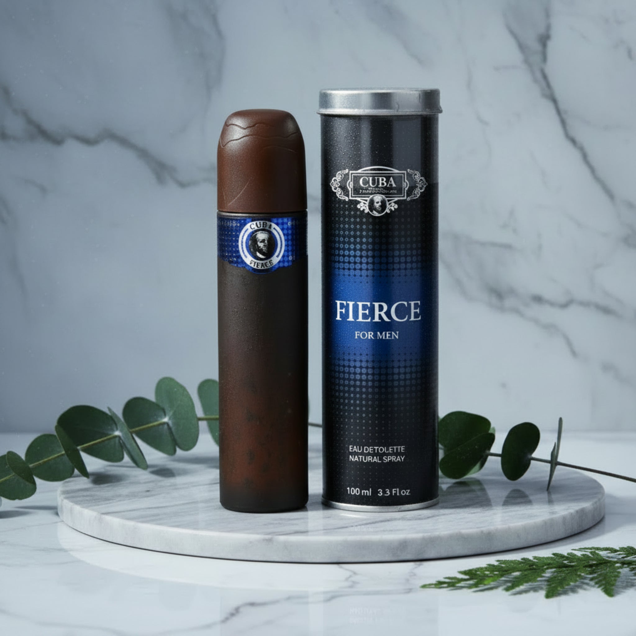 Cuba Fierce Eau de Toilette Spray for Men, 3.3 fl oz (100 ml) by Cuba