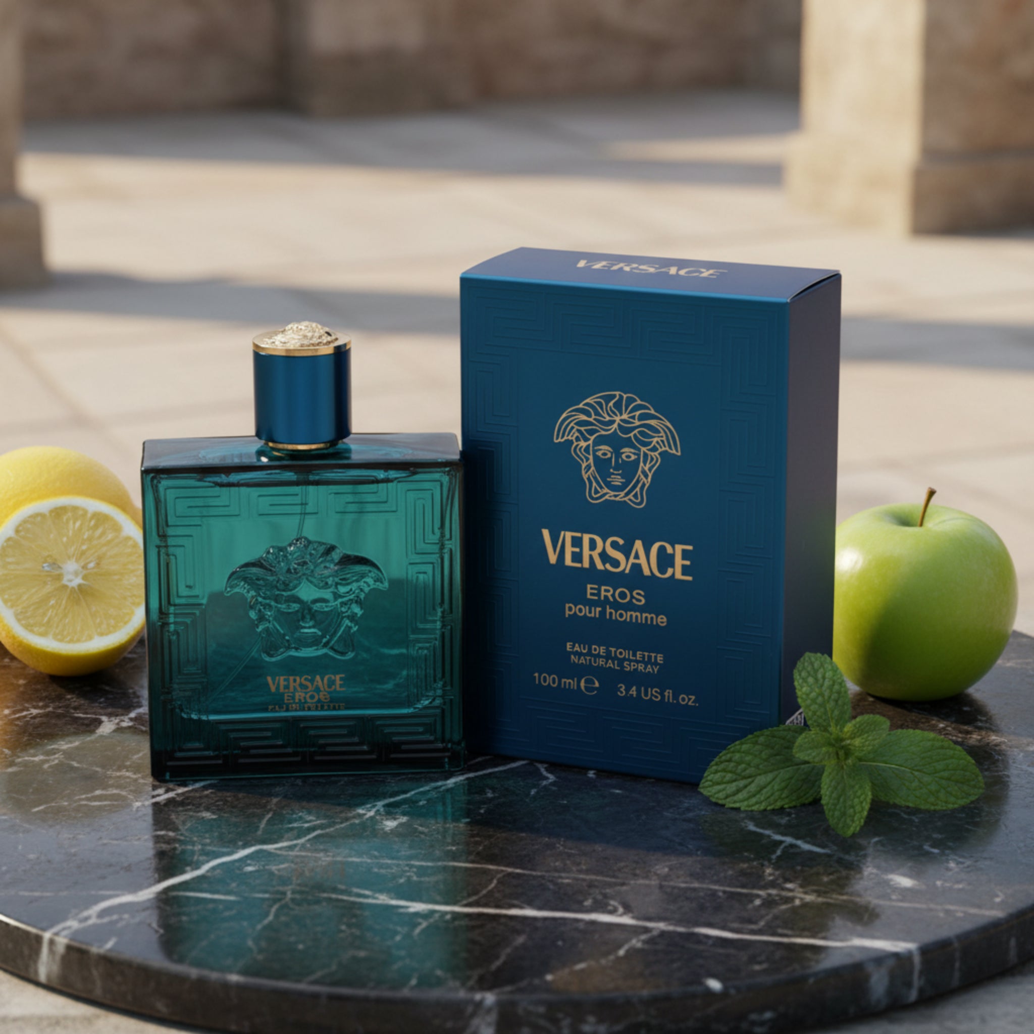 VERSACE EROS Men cologne edt 3.4 oz 3.3 NEW IN BOX