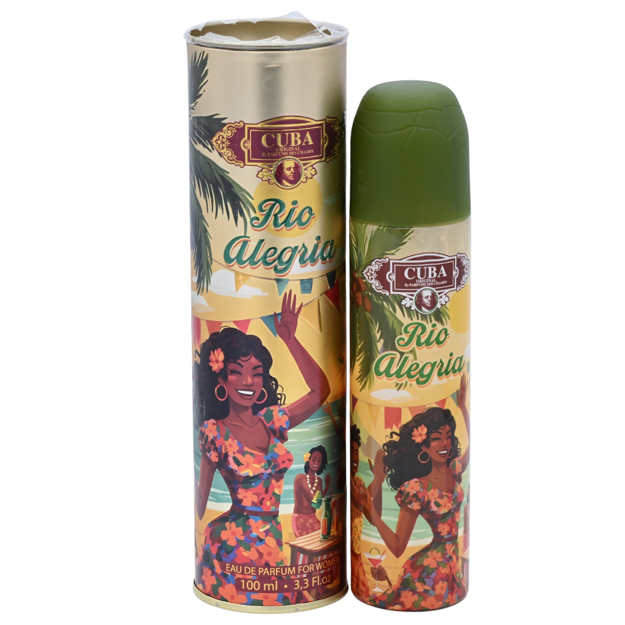 Cuba Rio Alegria Eau de Parfum Spray for Women 3.4 oz (100ml) - New in Can