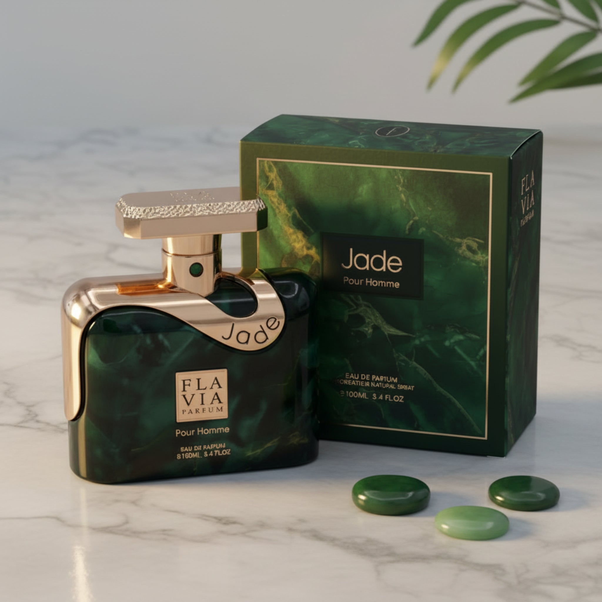 Flavia Jade Pour Homme Eau de Parfum (EDP) Spray for Men 3.4 oz / 100 ml New Retail Box