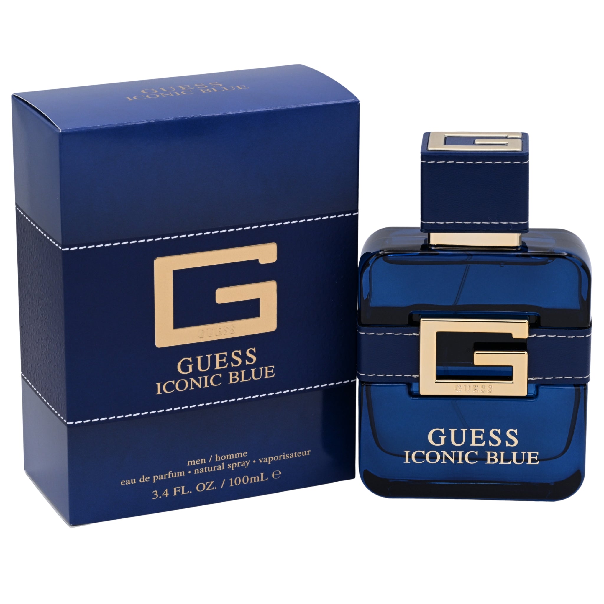 Guess Iconic Blue Eau de Parfum Spray for Men 3.4 oz (100 ml) by Guess