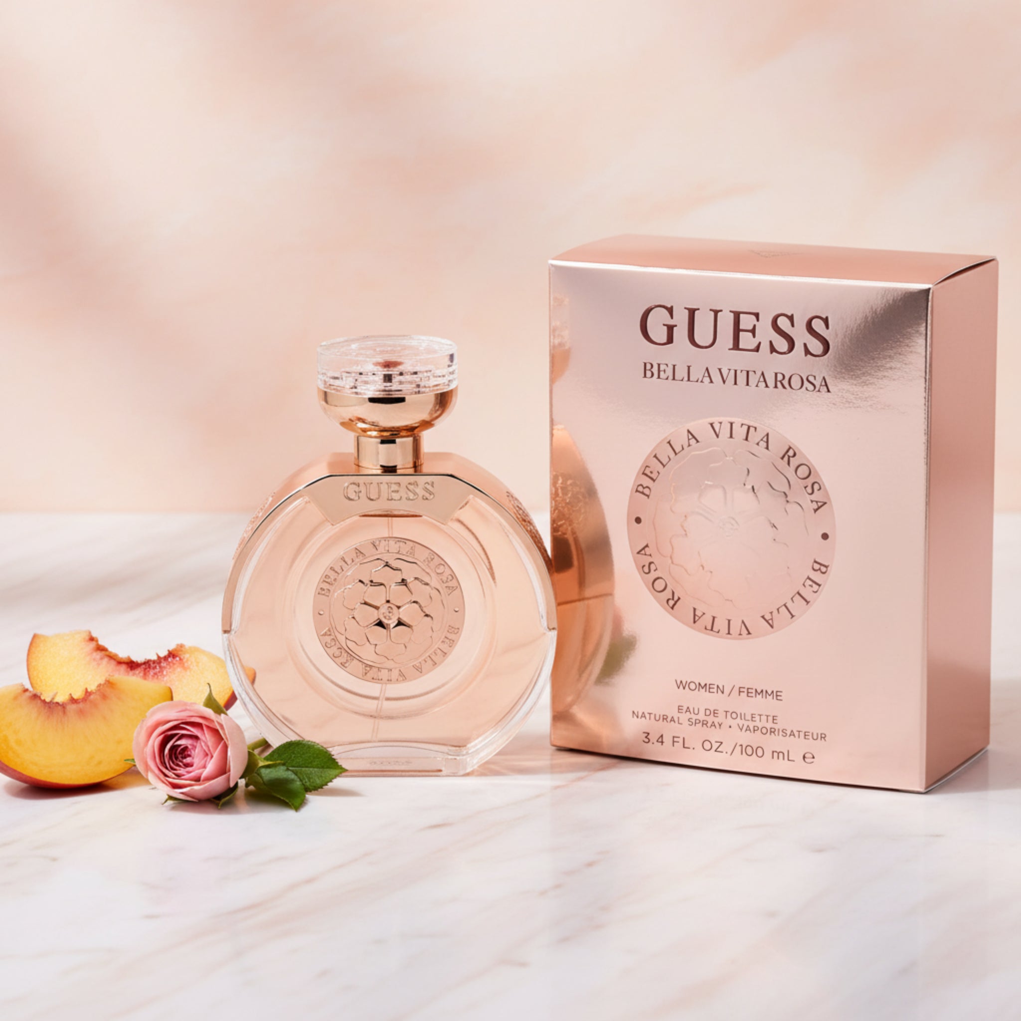 Guess Bella Vita Rosa Eau de Toilette Spray for Women 3.4 oz (100 ml) by Guess