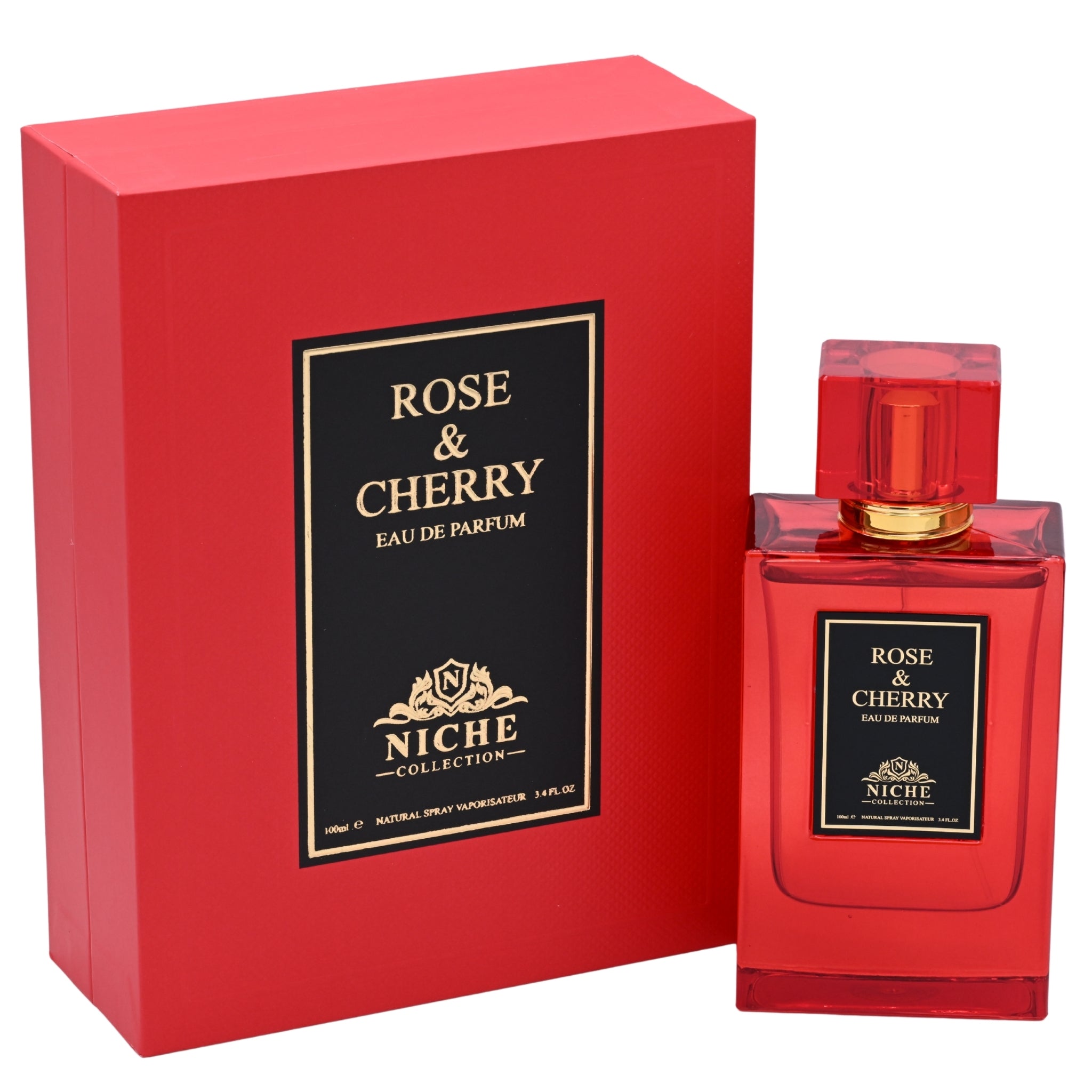 Khalis Niche Collection Rose & Cherry Eau de Parfum Spray for Women 3.4 oz