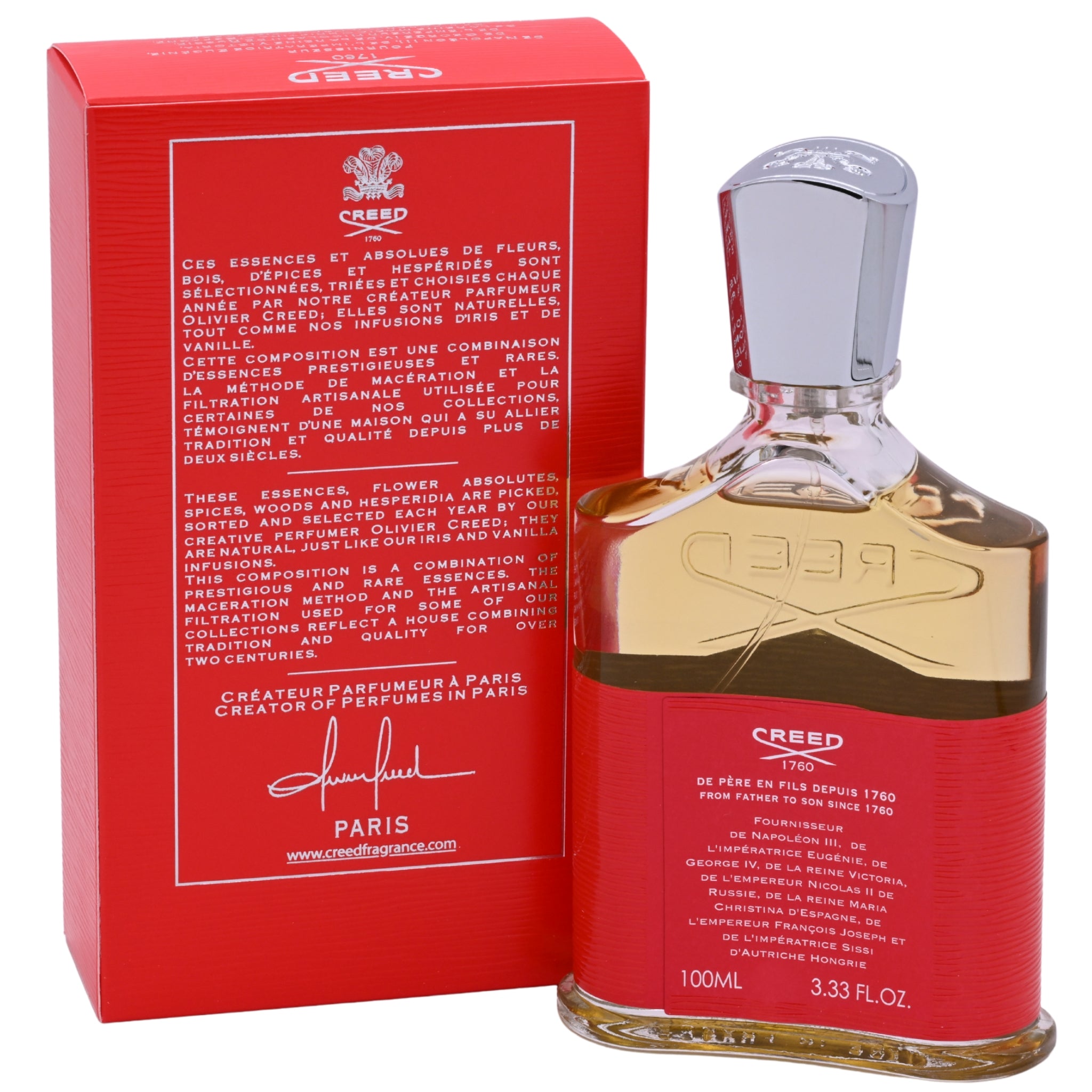 Creed Viking perfume bottle and packaging on a white background