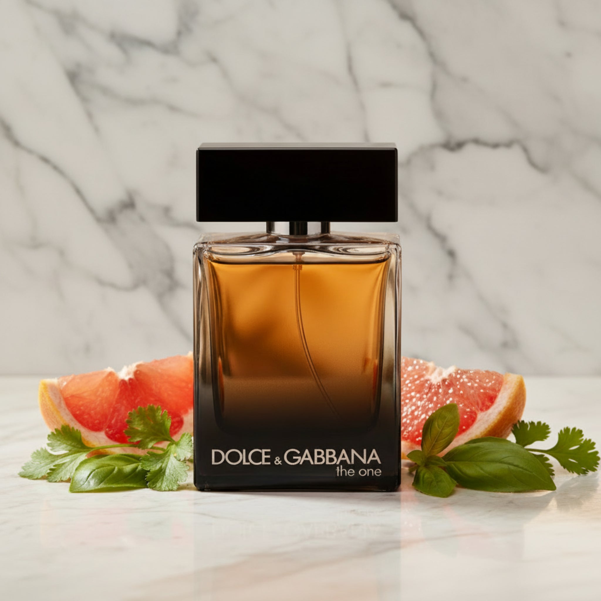 Dolce & Gabbana perfume bottle on a white background