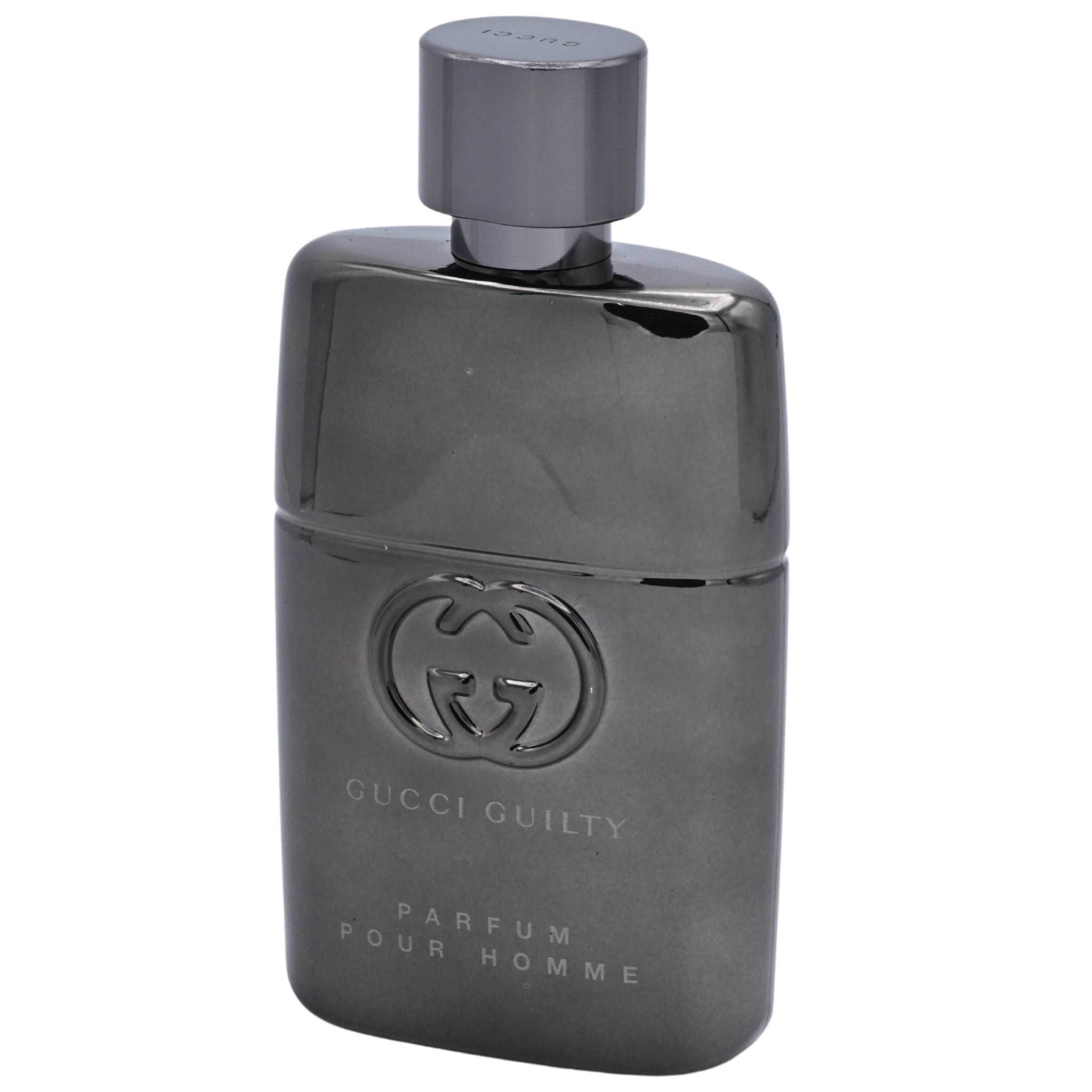 Gucci Guilty Parfum pour Homme bottle on a white background