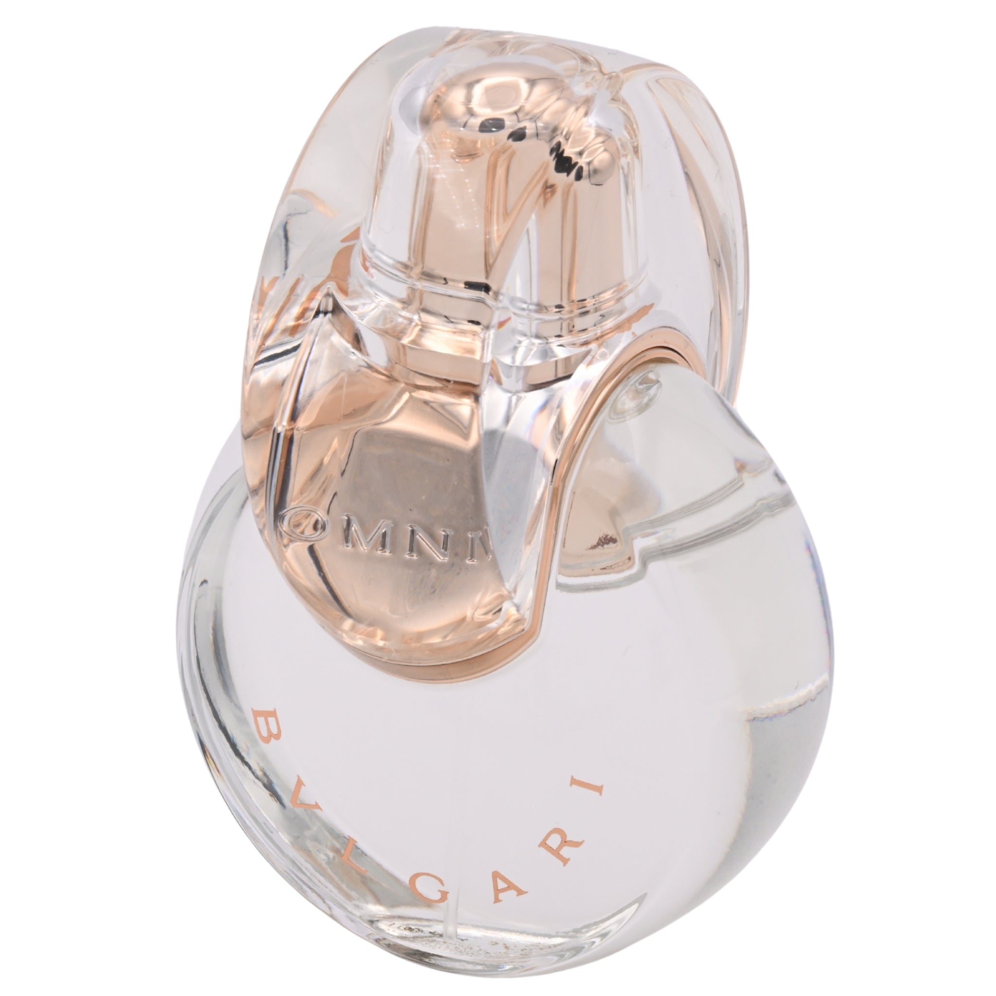 Bvlgari perfume bottle on a white background