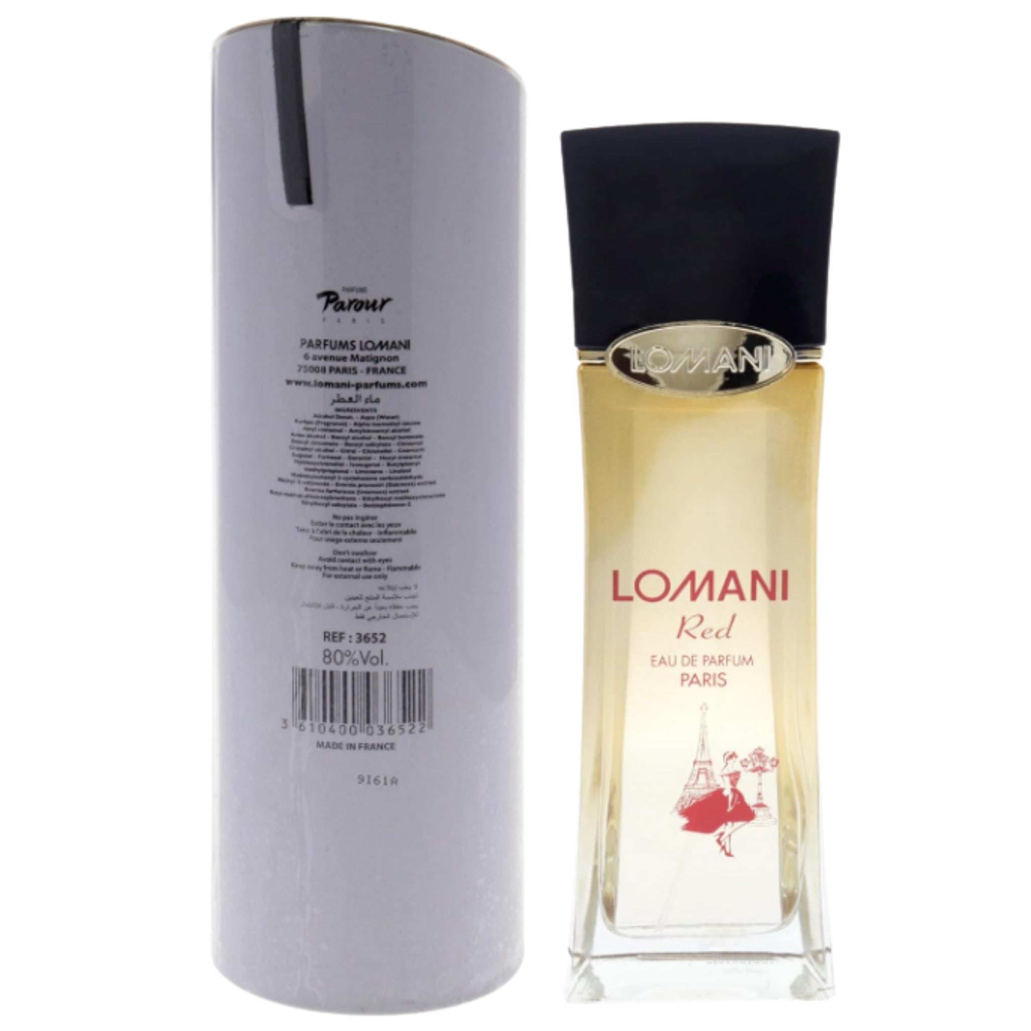 Lomani Red Eau de Parfum (EDP) Spray for Women 3.3 oz / 100 ml