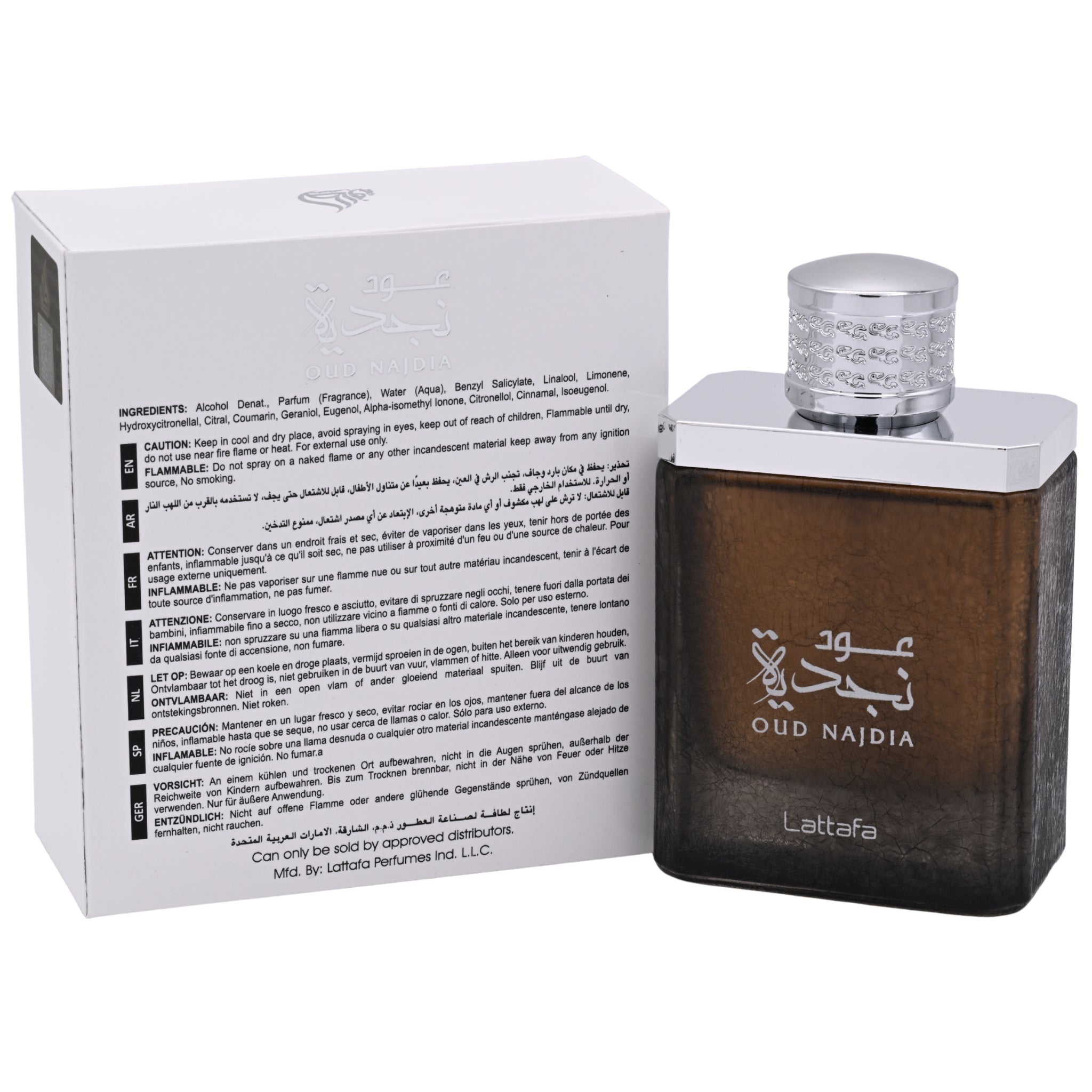 Oud Najdia by Lattafa perfume for unisex EDP 3.3 / 3.4 oz New in Box