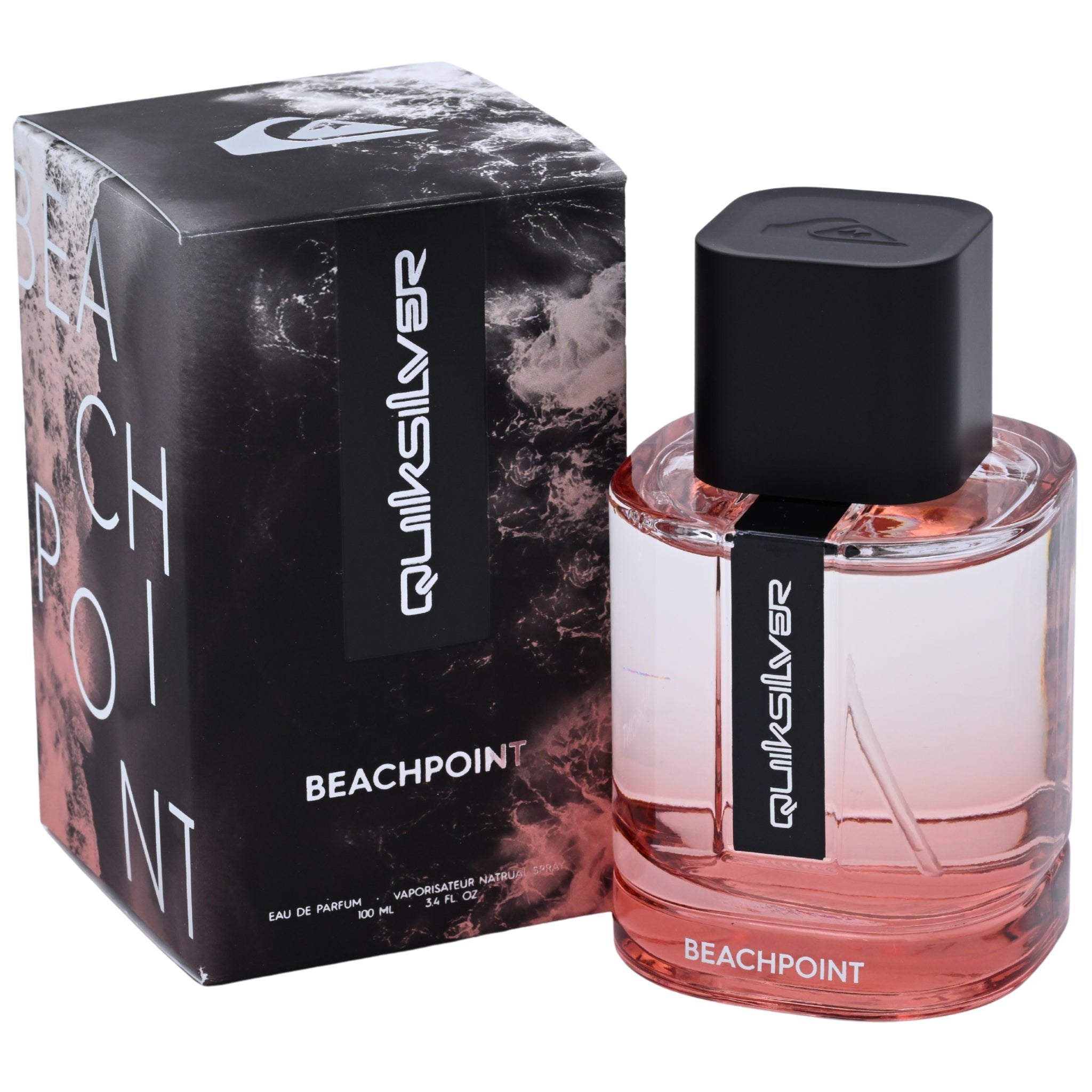 Quiksilver Beachpoint perfume bottle and packaging on a white background
