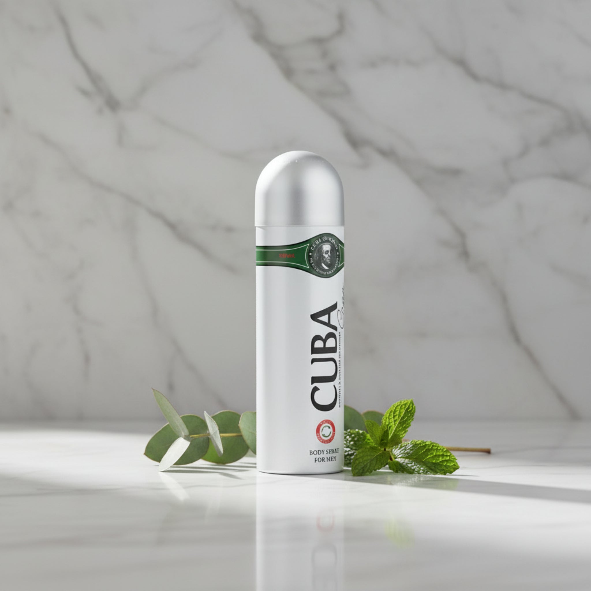 Cuba Green Deodorant Body Spray for Men 6.7 oz (200 ml) by Cuba