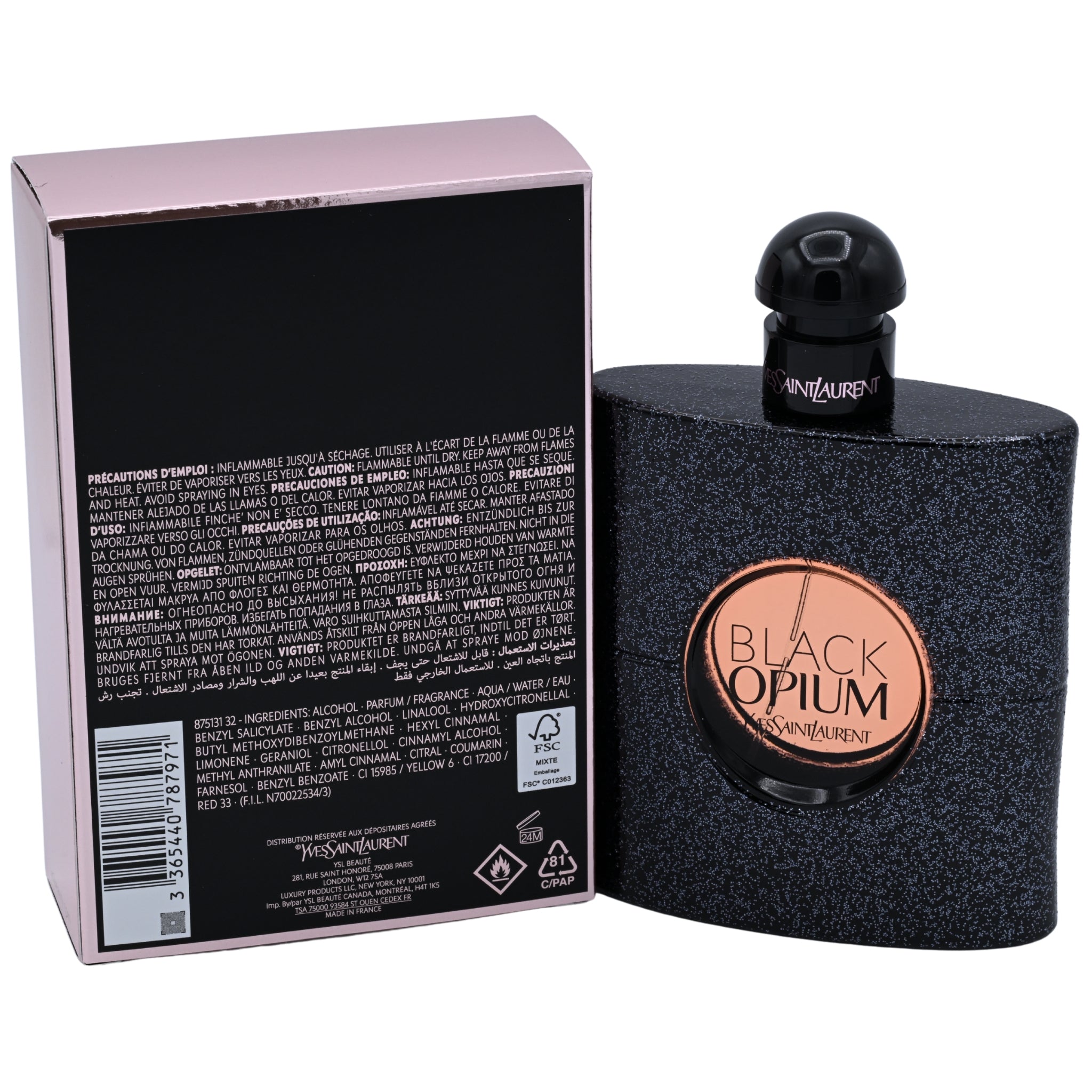 Black Opium by YSLfor women EDP 3 oz New in Box