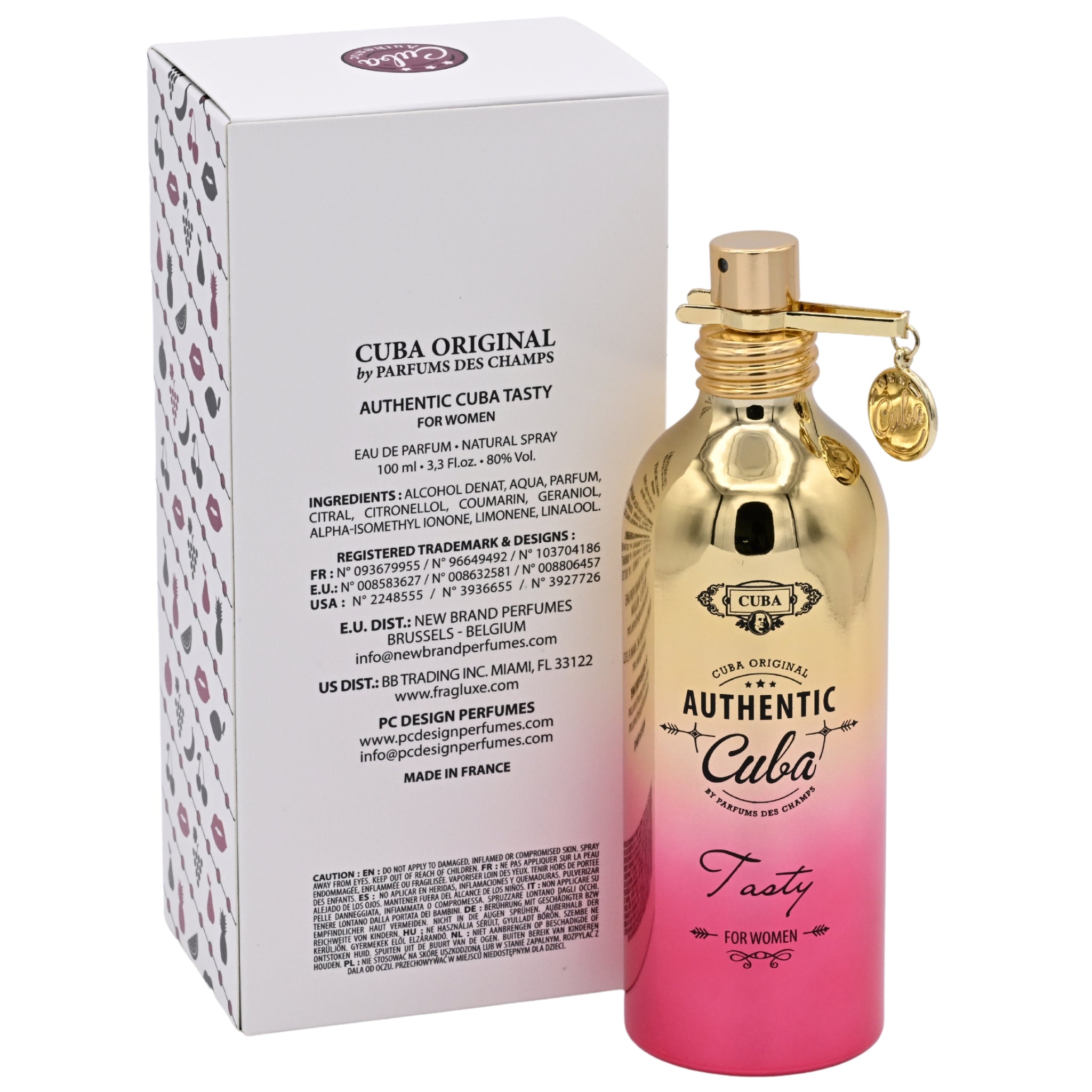 Cuba Authentic Tasty by Cuba perfume for women EDP 3.3 / 3.4 oz New in Box