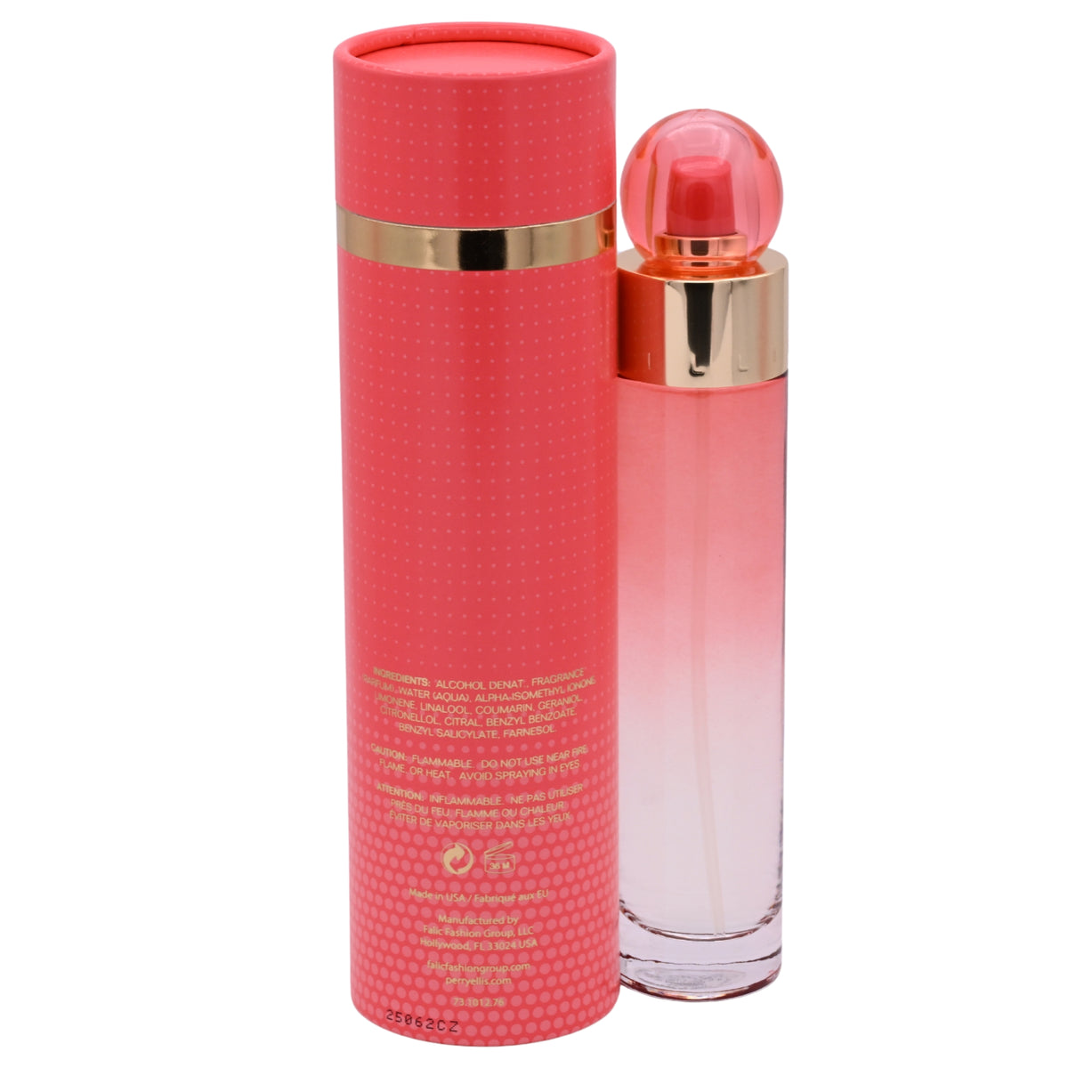 360 Coral by Perry Ellis 3.3 / 3.4 oz EDP Perfume For Women NEW IN BOX
